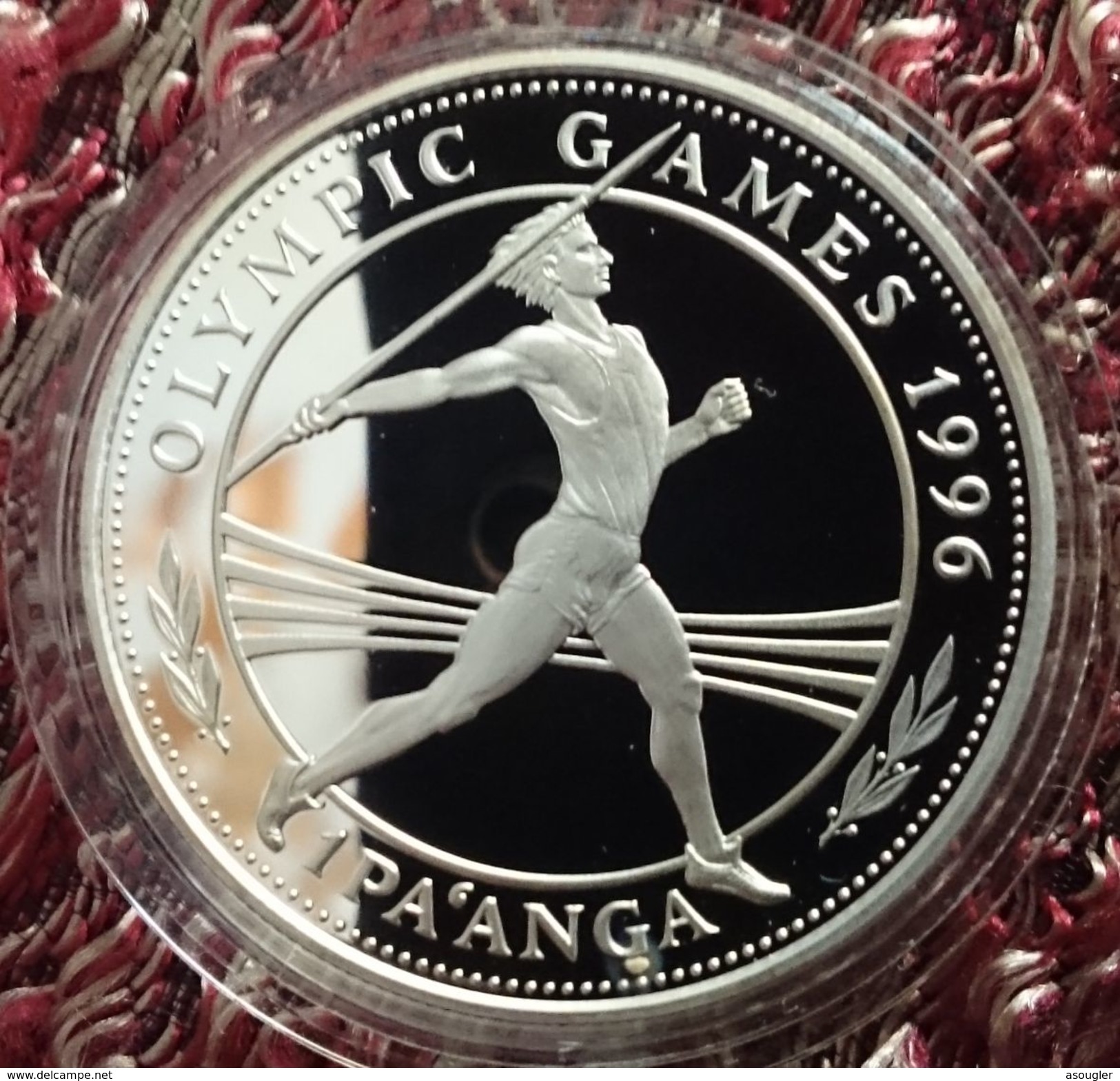 TONGA 1 PAANGA 1994 SILVER PROOF "OLYMPIC GAMES 1996" (free Shipping Via Registered Air Mail) - Tonga