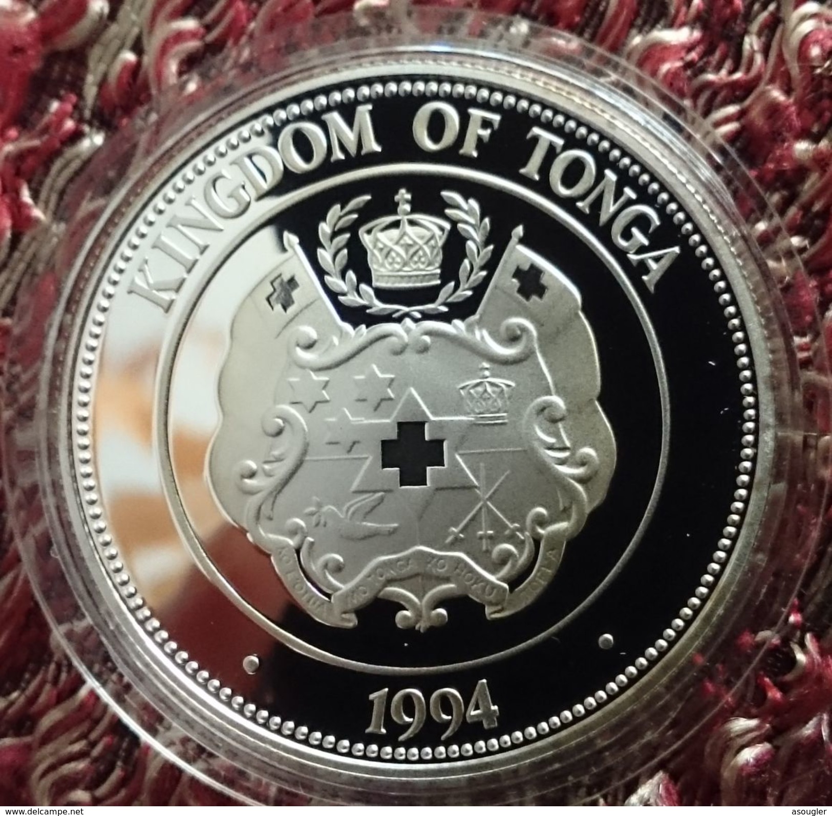 TONGA 1 PAANGA 1994 SILVER PROOF "OLYMPIC GAMES 1996" (free Shipping Via Registered Air Mail) - Tonga