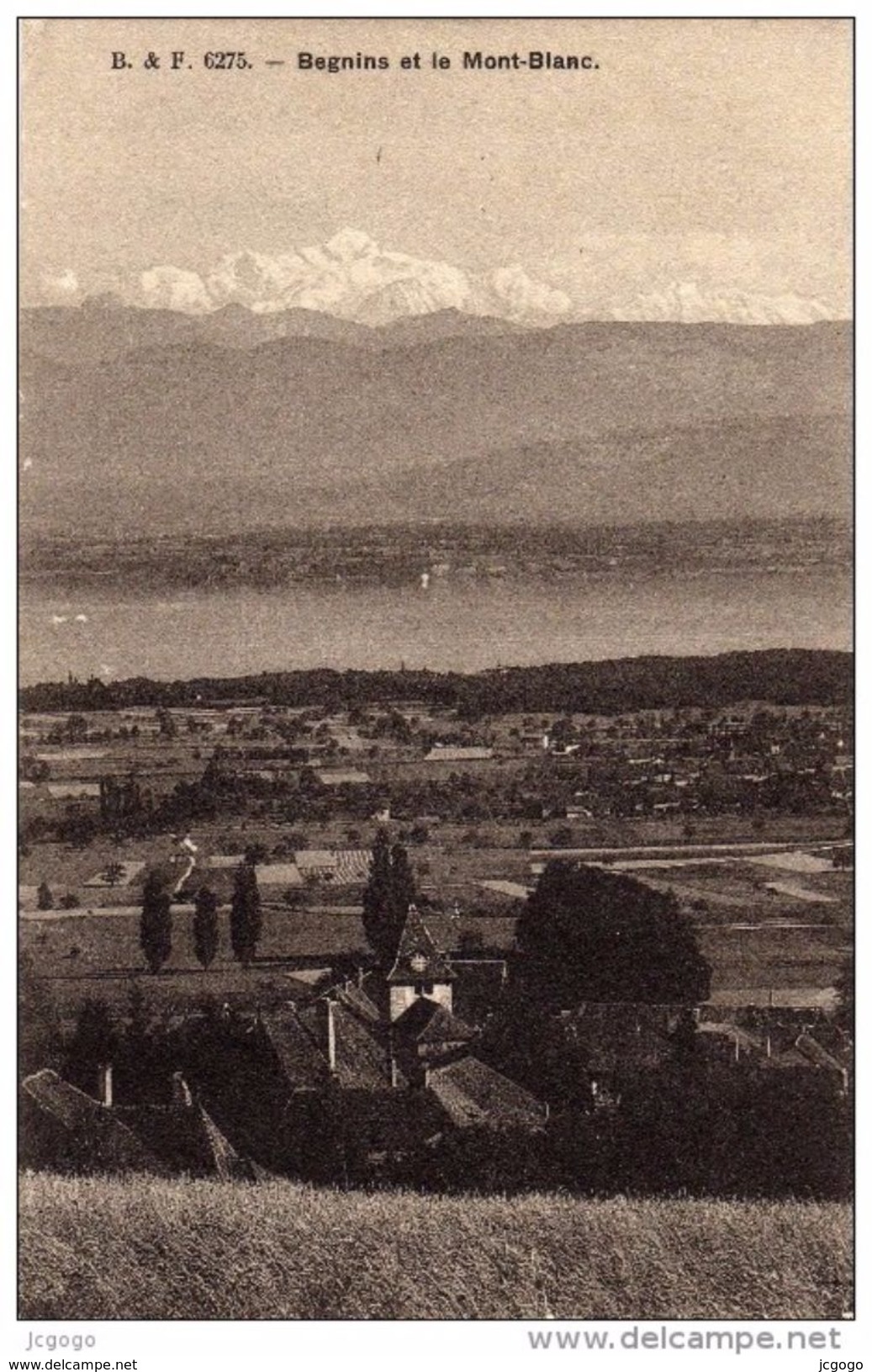 SUISSE  VD  BEGNINS Et Le Mont Blanc. Carte écrite En 1913. 2 Scans - Begnins