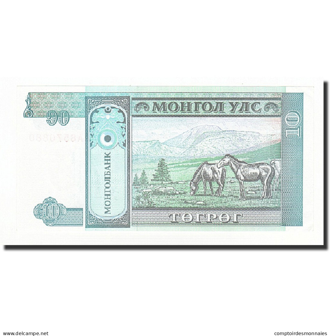 Billet, Mongolie, 10 Tugrik, Undated (1993), KM:54, SUP+ - Mongolia