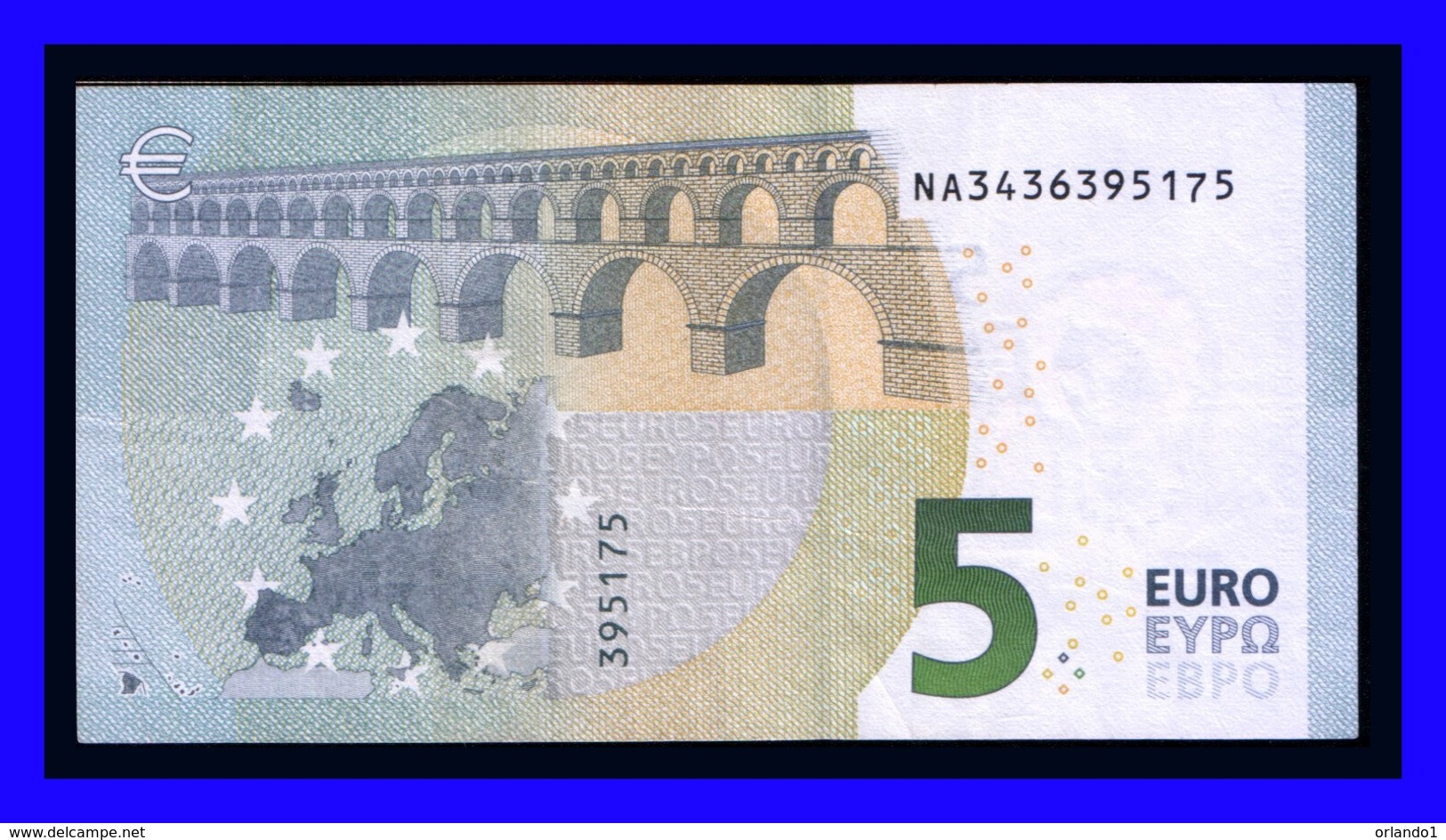 5 EURO "NA" AUSTRIA Firma DRAGHI N016 D3 SEE SCAN!!!!!! - 5 Euro