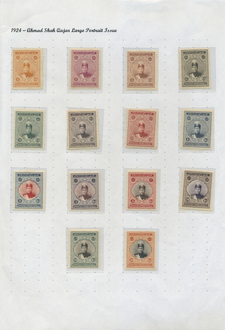 **/*/O/Br/GA Iran: 1917/44 (ca.), massive specialized collection mounted on pages inc. inverted ovpts., many cove