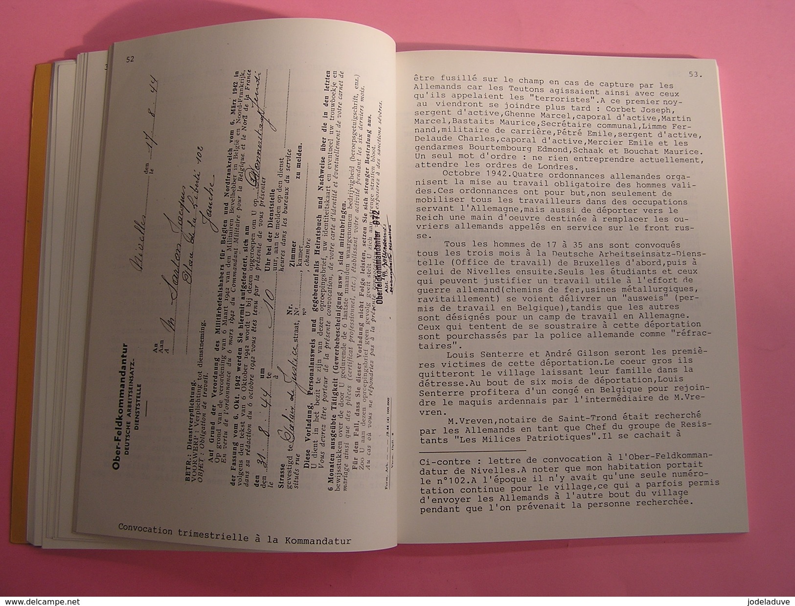 JAUCHE 1940 1945 Sarton Régionalisme Guerre 40 45 Brabant Wallon Armée Secrète AS Résistance Déportation Camps Evasion