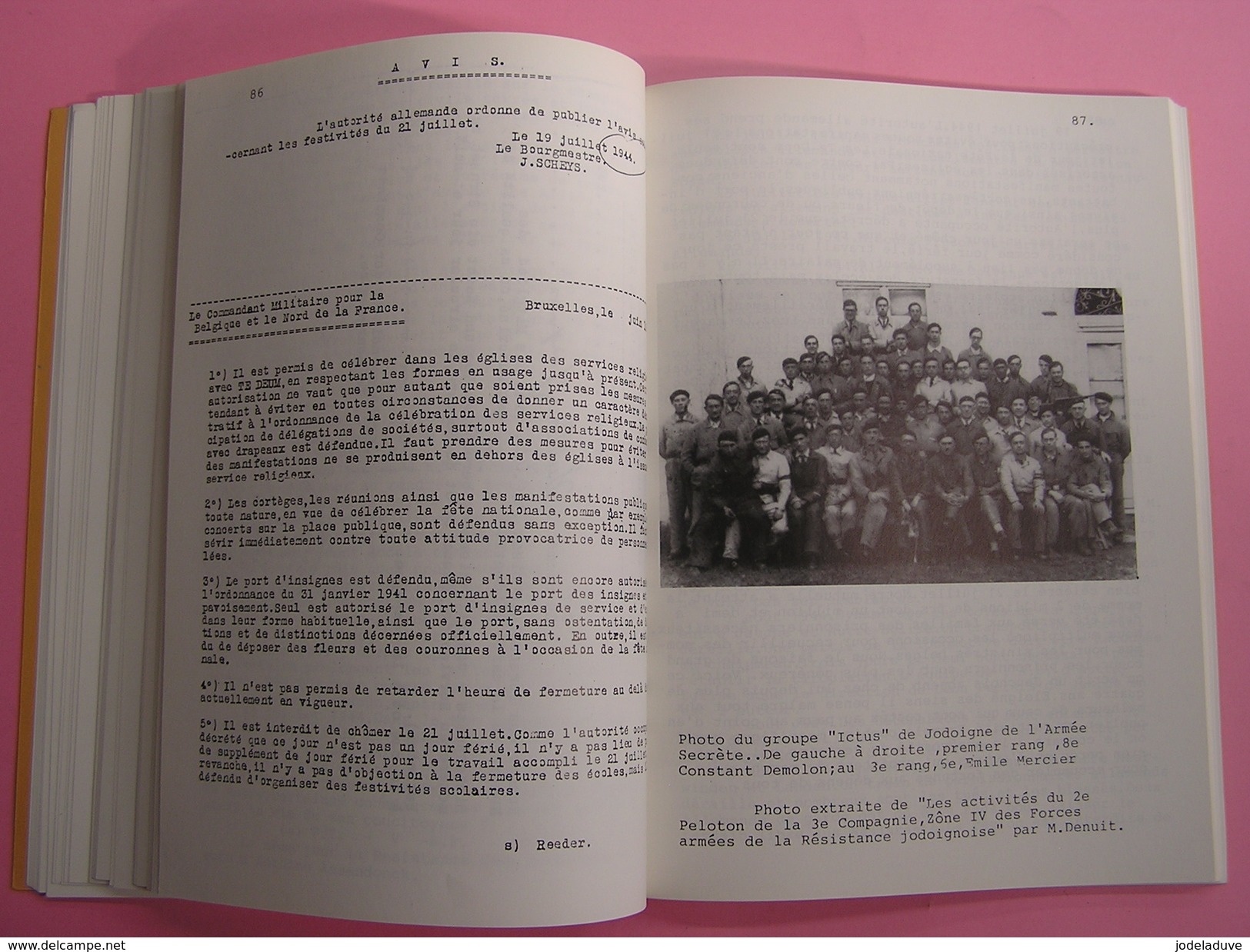 JAUCHE 1940 1945 Sarton Régionalisme Guerre 40 45 Brabant Wallon Armée Secrète AS Résistance Déportation Camps Evasion