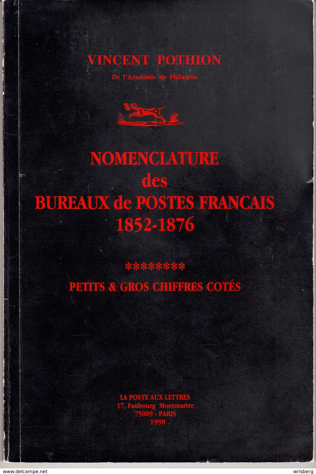 NOMENCLATURE DES BUREAUX DE POSTES FRANCAIS 1852-1876 - France