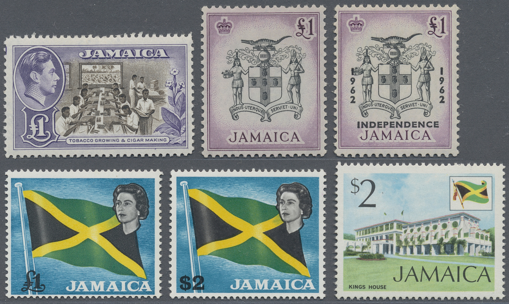 **/*/O Jamaica: 1860/1975 (ca.), Collection On Stockbook Pages With Many Better Stamps And Complete Sets In - Giamaica (1962-...)