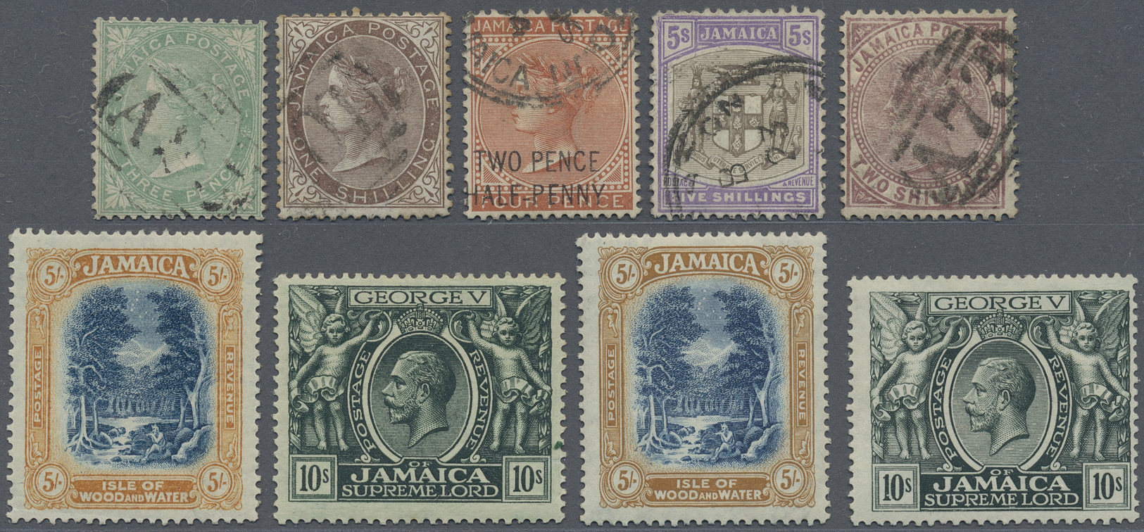 **/*/O Jamaica: 1860/1975 (ca.), Collection On Stockbook Pages With Many Better Stamps And Complete Sets In - Jamaica (1962-...)