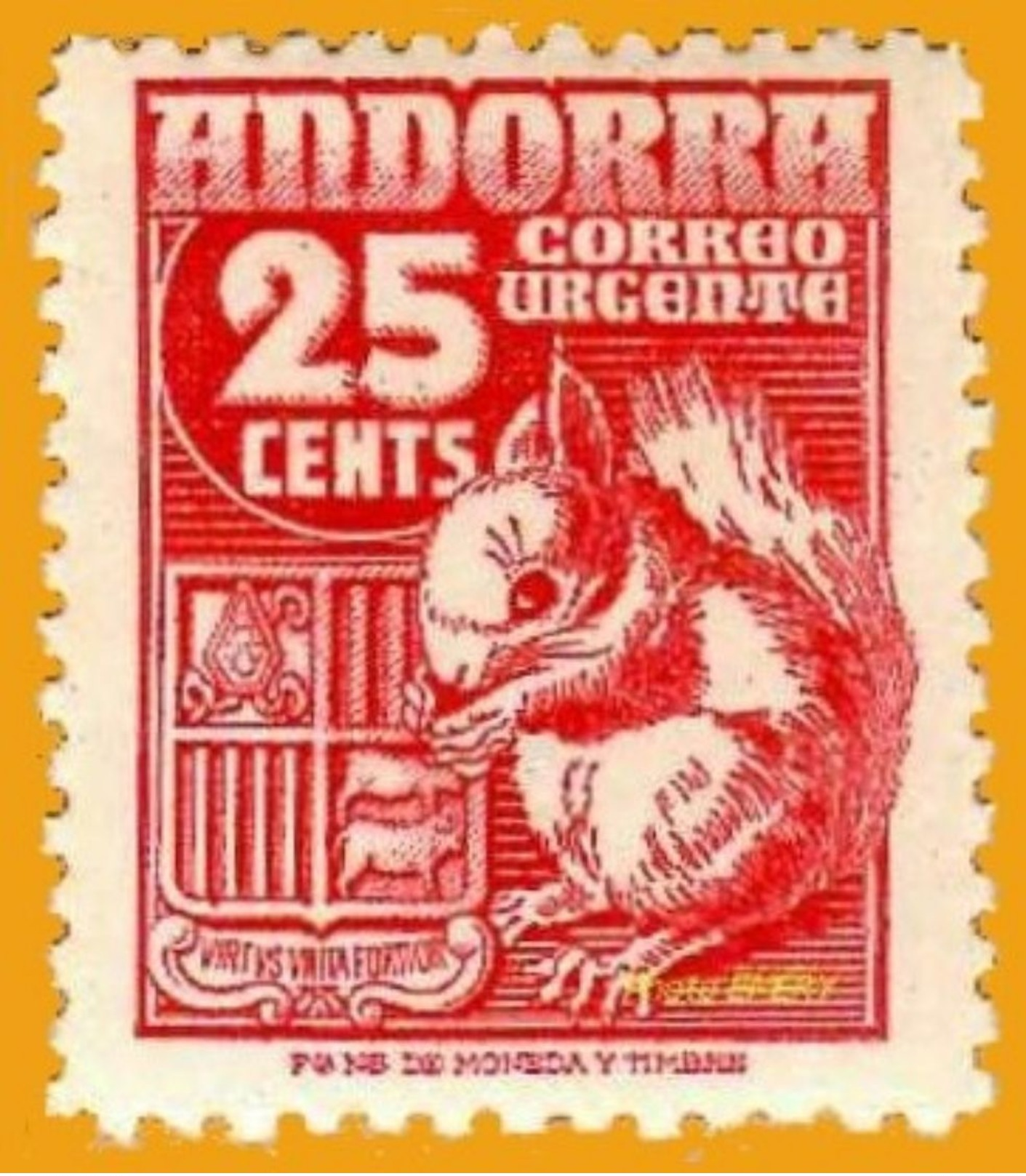 Andorra Andorre**LUXE 1949 Yt 52 Edi 58, Mi 51, Sn E5 (Tirage 200 000) - Unused Stamps