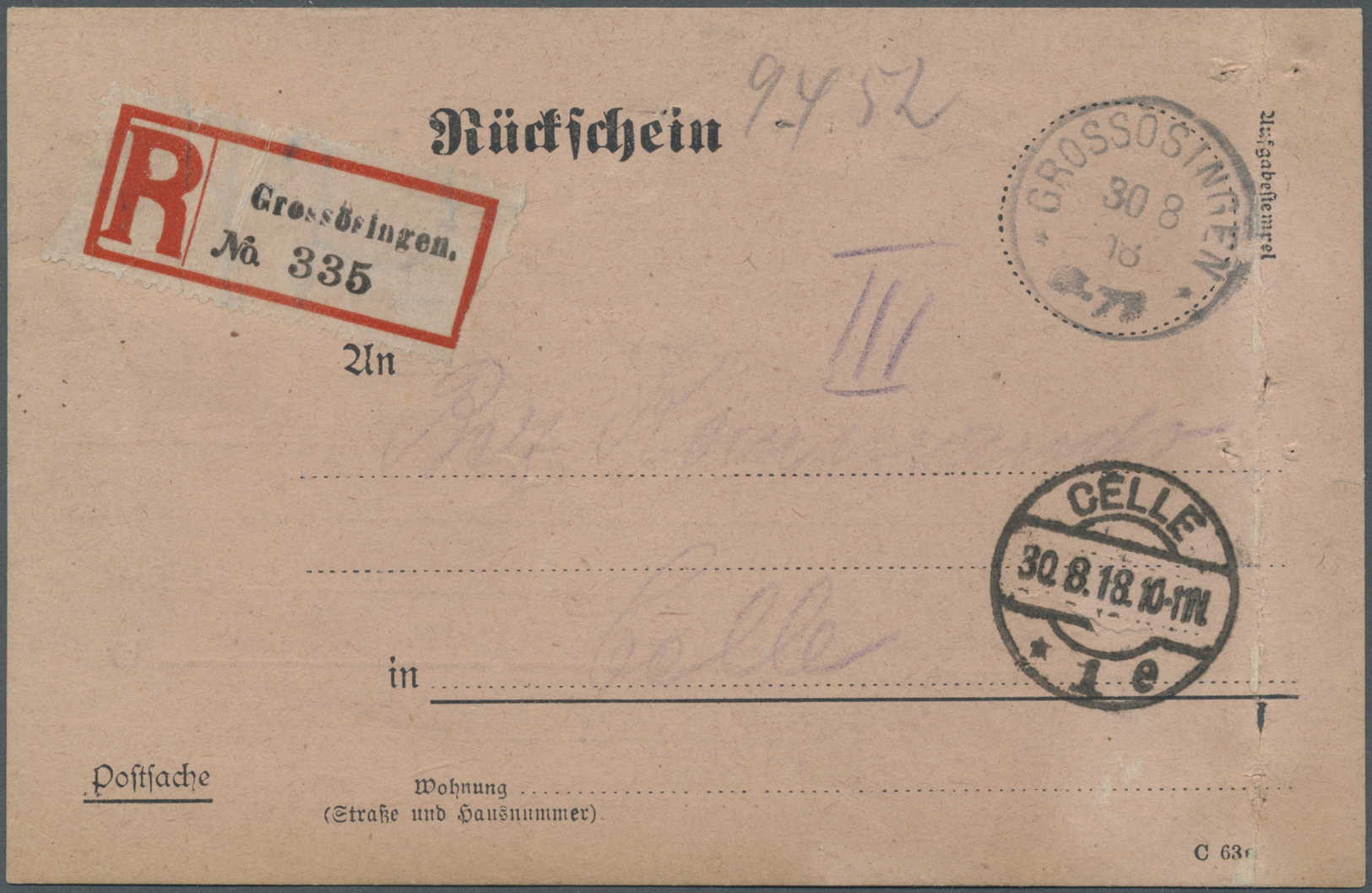 Br/GA Deutschland: 1872/1922 ca., umfangreicher Sammlungsbestand mit ca. 670 Belegen im grossen Karteikast