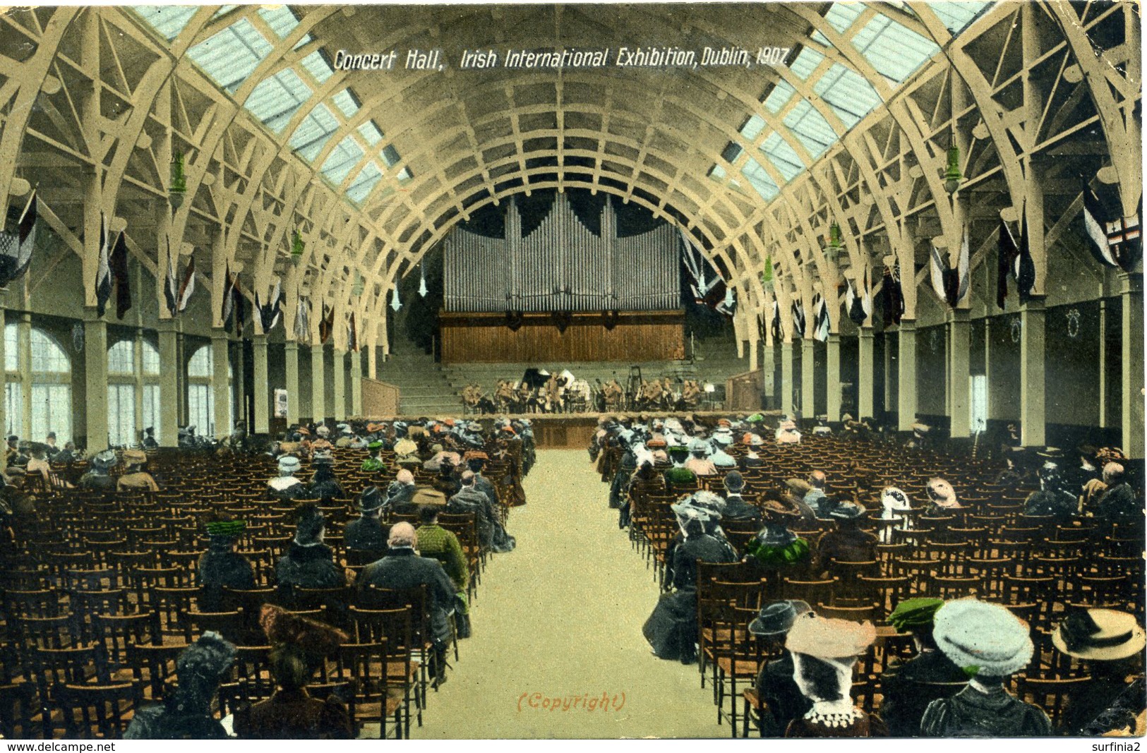 DUBLIN 1907 EXHIBITION - CONCERT HALL  I421 - Expositions