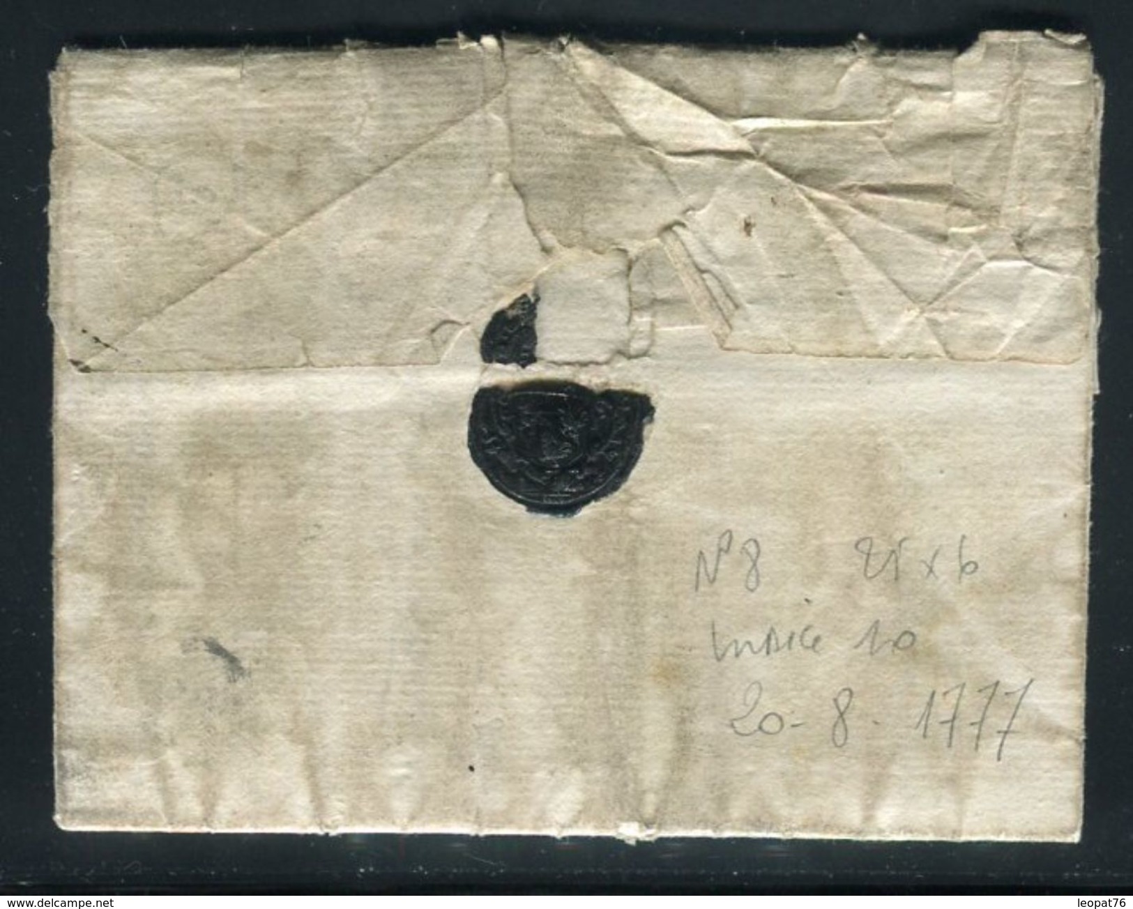 France - Lettre Avec Texte Du Havre En 1777 Pour Beaumont En Hainaut, Marque Postale HAVRE  - Ref O 11 - 1701-1800: Vorläufer XVIII