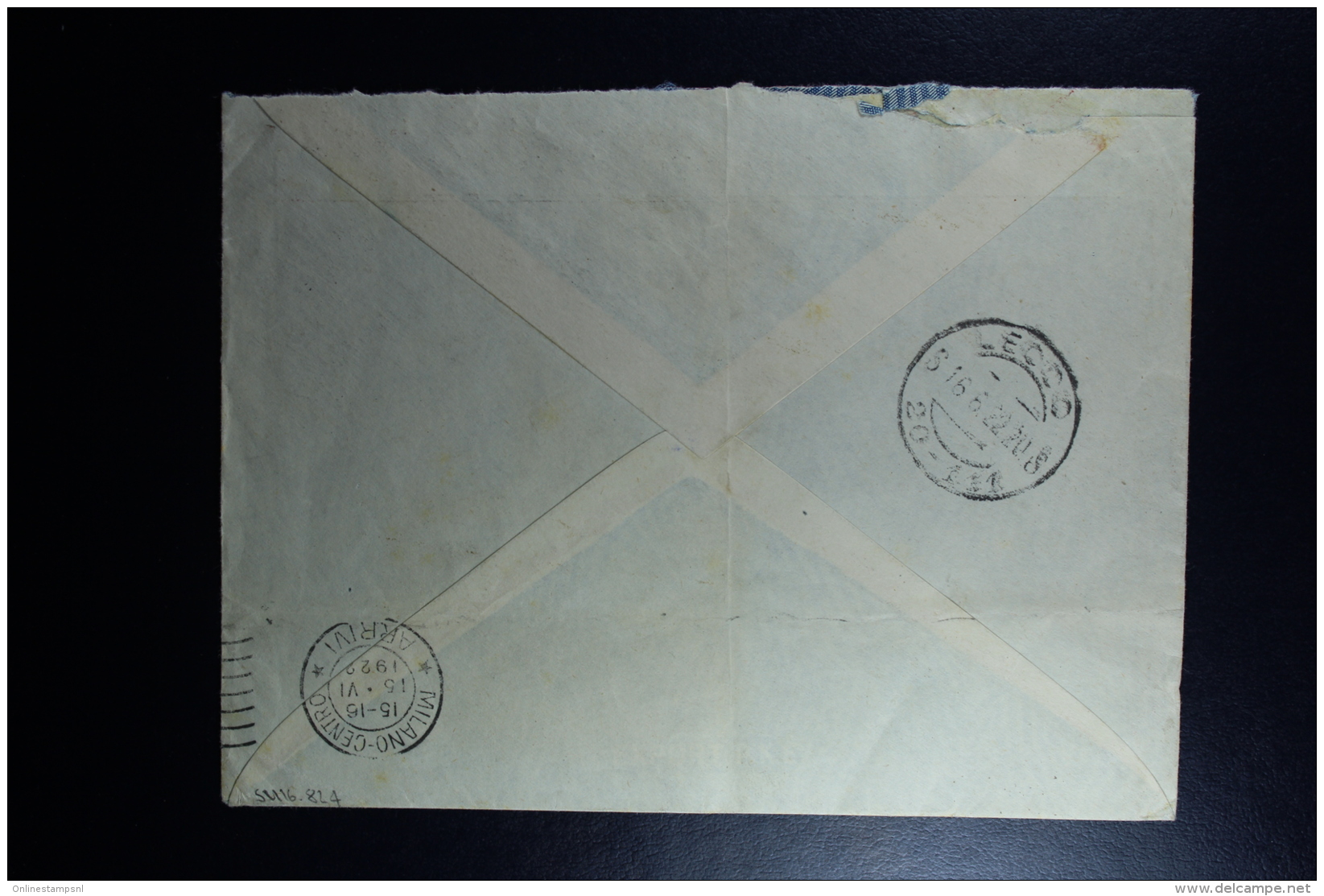 Italy : Company Cover 1922 Smirne Milano To Lecco With 4-block And Cancels Posta Militaire - Bureaux D'Europe & D'Asie