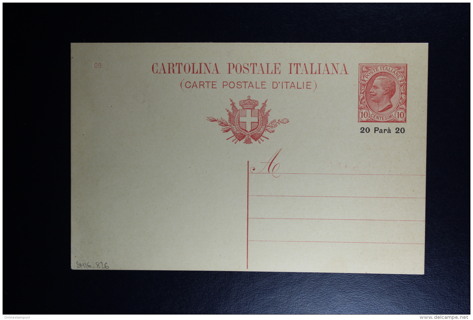 Italy : Carte Postale Levant - Europese En Aziatische Kantoren
