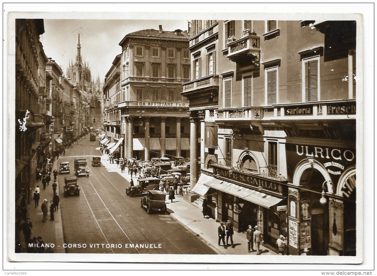 MILANO - CORSO VITTORIO EMANUELE  VIAGGIATA FG - Milano