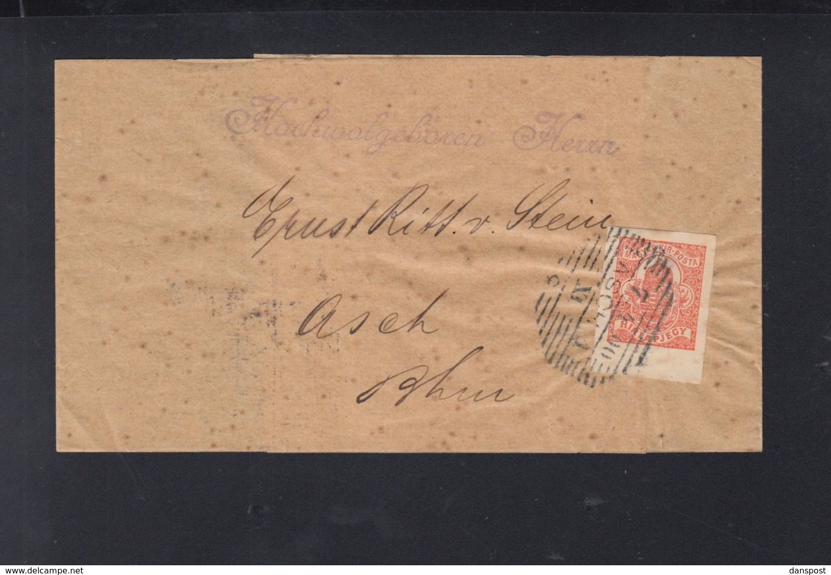 Hungary Wrapper 1900 Asch - Covers & Documents