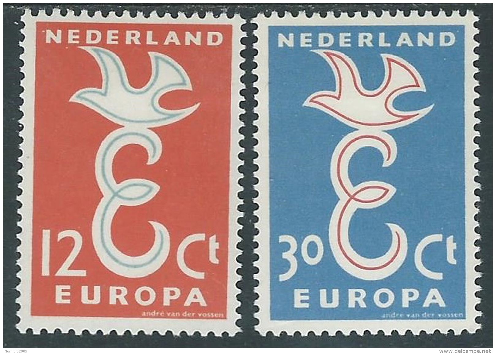 1958 EUROPA CEPT OLANDA MH * - R35-3 - 1958