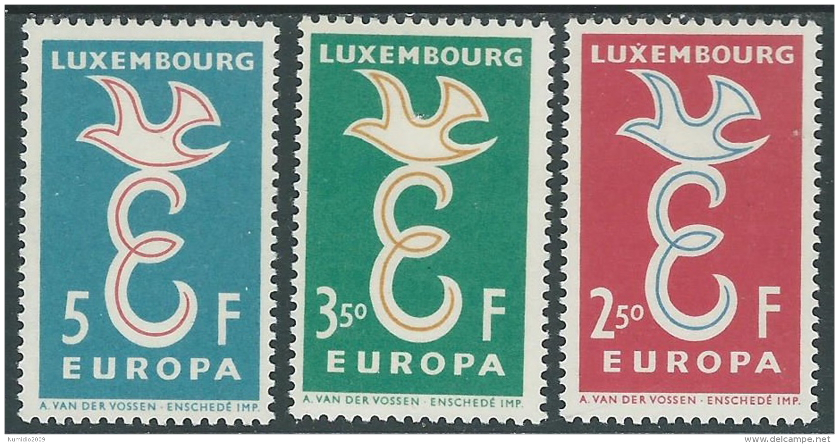 1958 EUROPA CEPT LUSSEMBURGO MH * - R35-4 - 1958