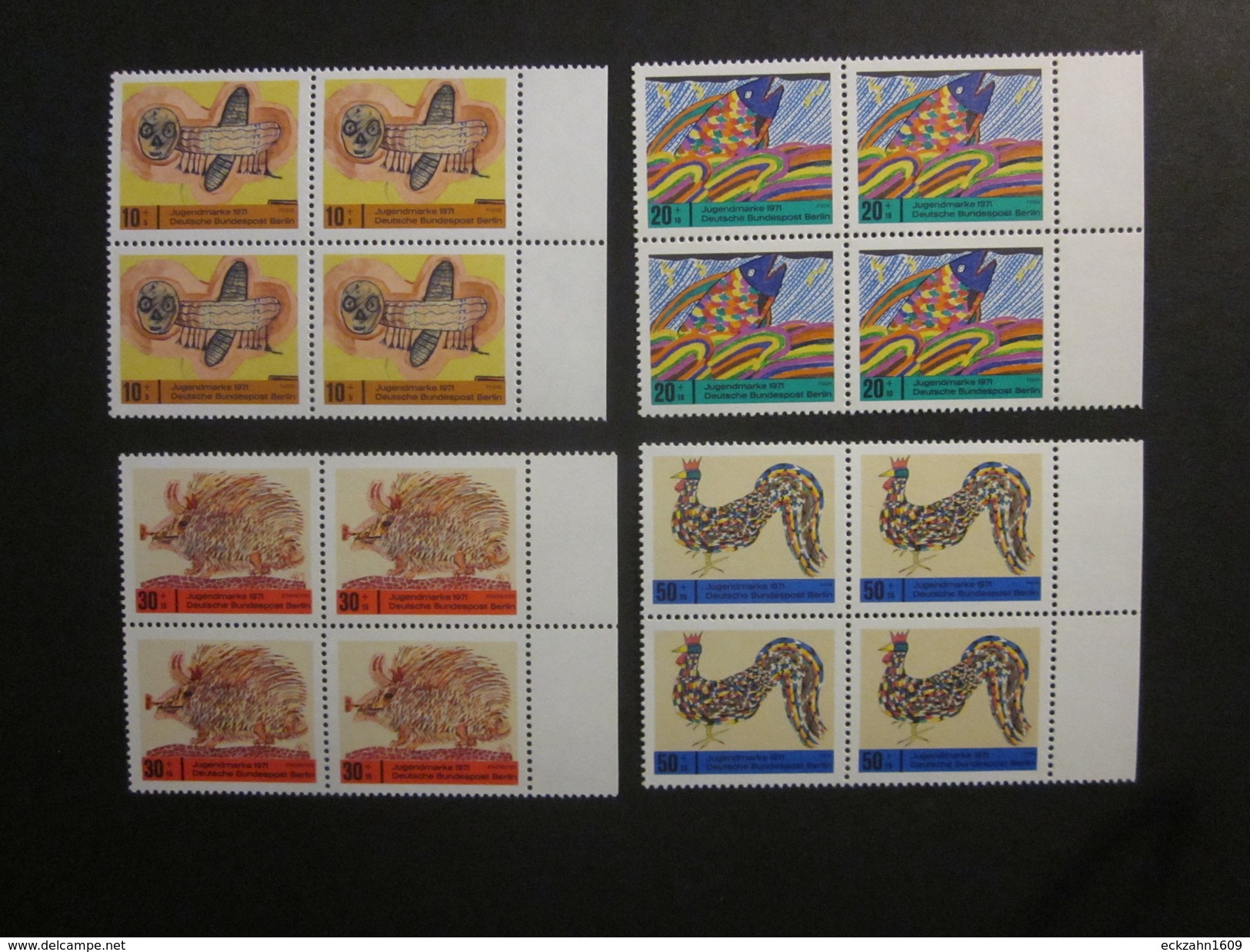 Berlin Nr. 386 - 389 Viererblöcke Postfrisch**  (C43) - Unused Stamps