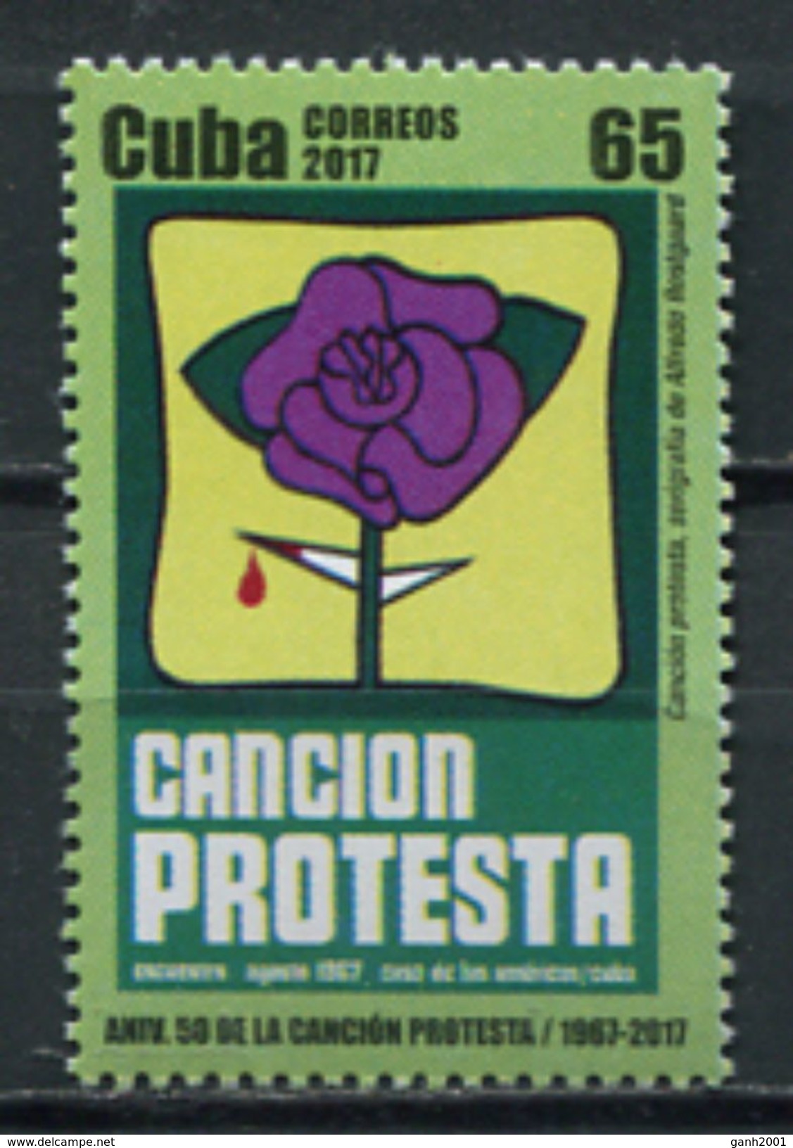 Cuba 2017 / Protest Song MNH Canción Protesta Protestlied / Cu5134  40-60 - Música