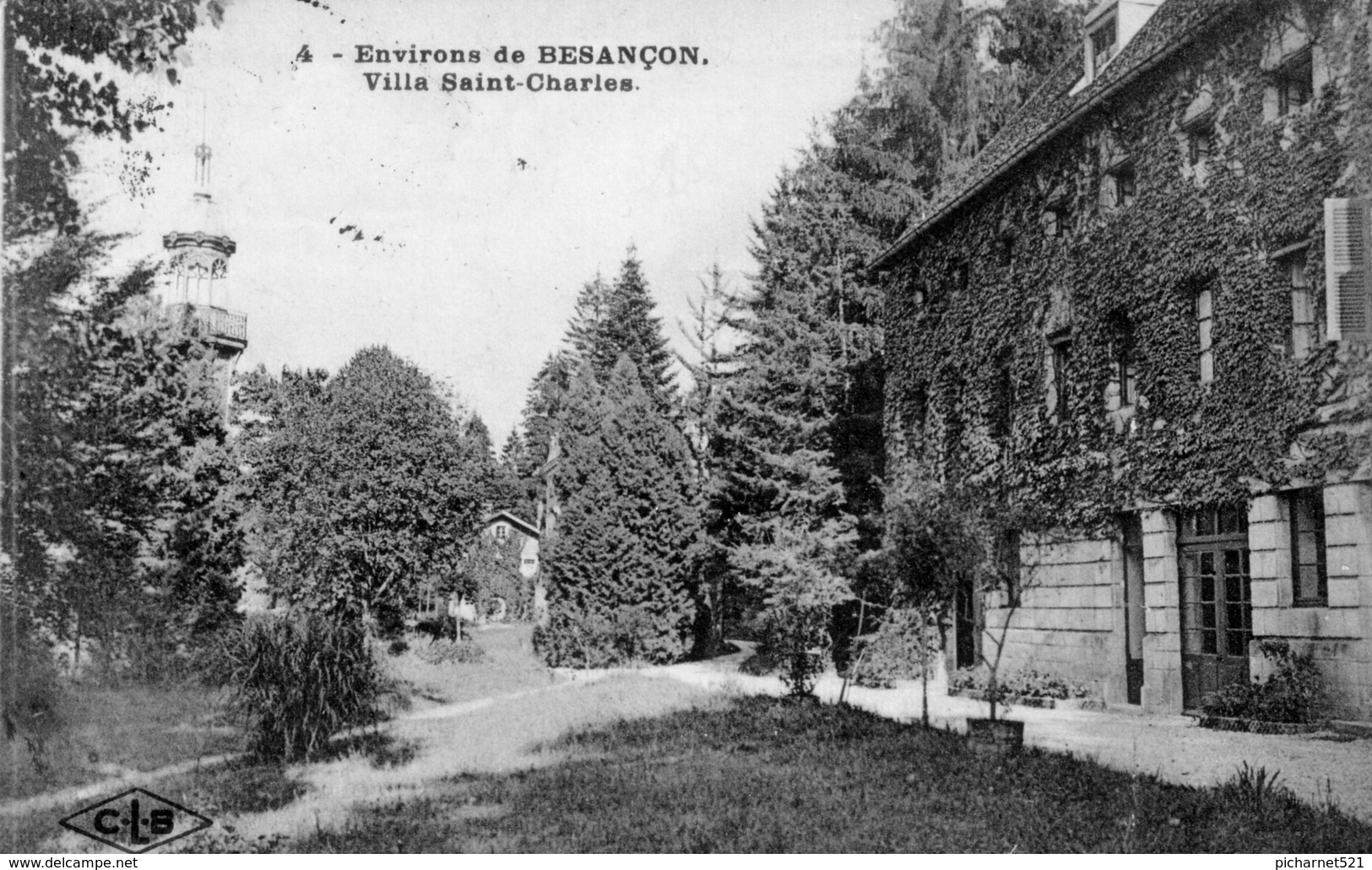 CPA De BEURE (Doubs) Environs De Besançon. Villa Saint-Charles. Edition CLB. Numéro 4. Circulée En 1926. B état. - Autres & Non Classés