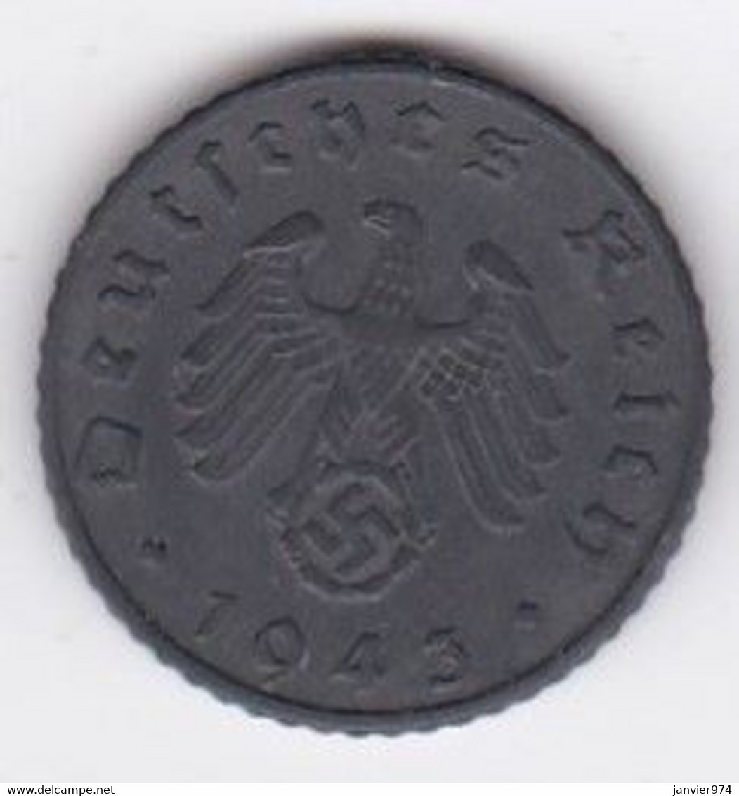 5 Reichspfennig 1943 A BERLIN  En Zinc - 5 Reichspfennig