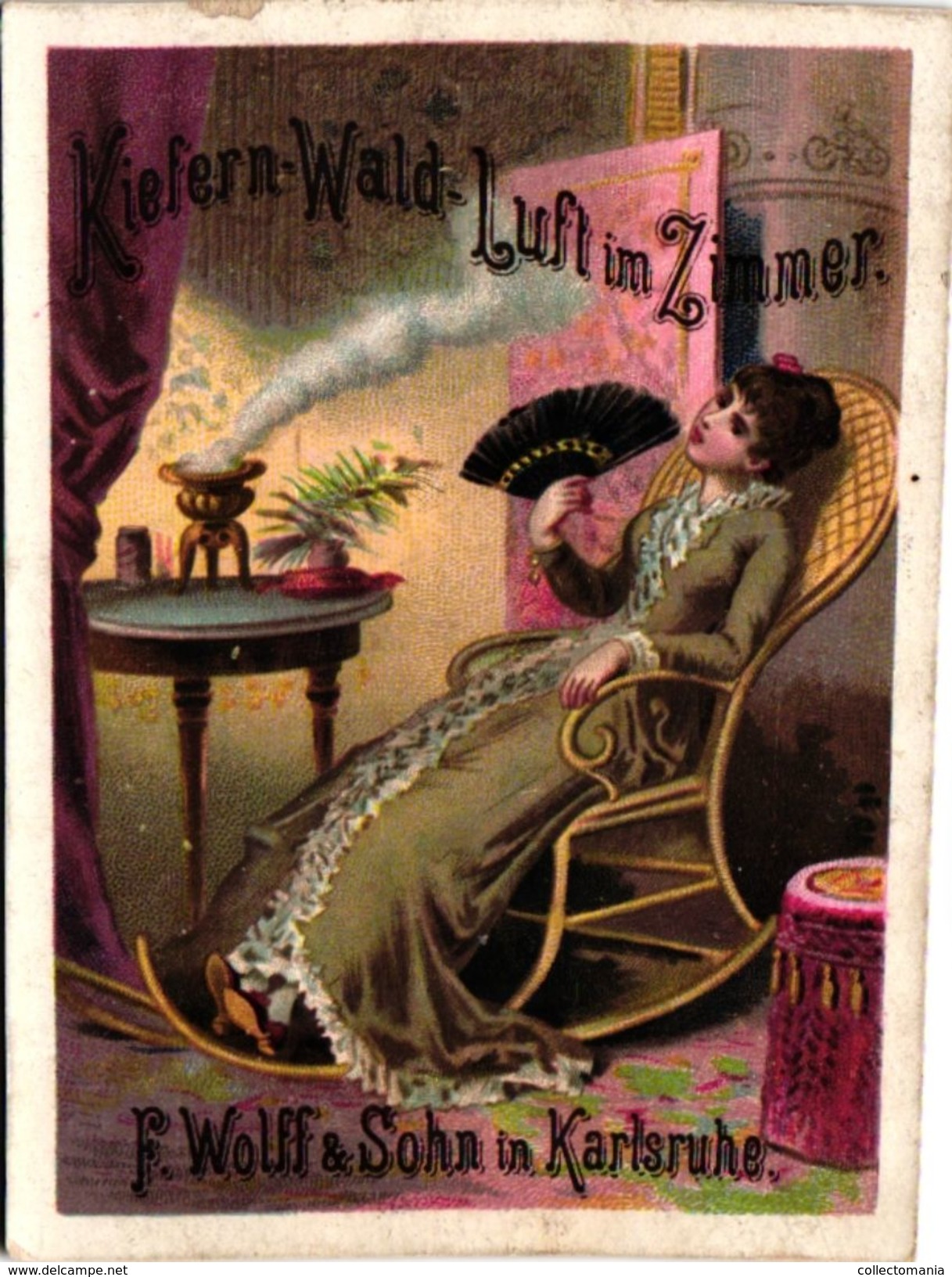 1 Postcard  F.Wolff & Sohn  Karlsruhe  Kiefern-Wald-Luft Im Zimmer - Litho - Agent DOBBEL STATIONkaai - EXPO 1894 ANVERS - Antwerpen