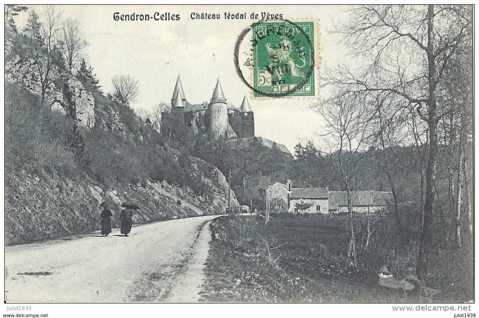 VEVES ..-- GENDRON - CELLES ..-- Château De VEVES . 1912 Vers SEDAN . Voir Verso . - Houyet