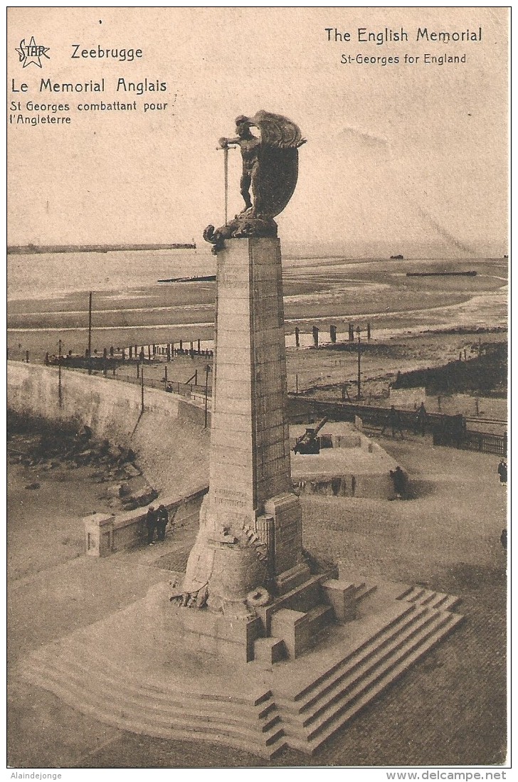 Zeebrugge Le Memorial Anglais The English Memorial St Georges Star - 1927 - Zeebrugge