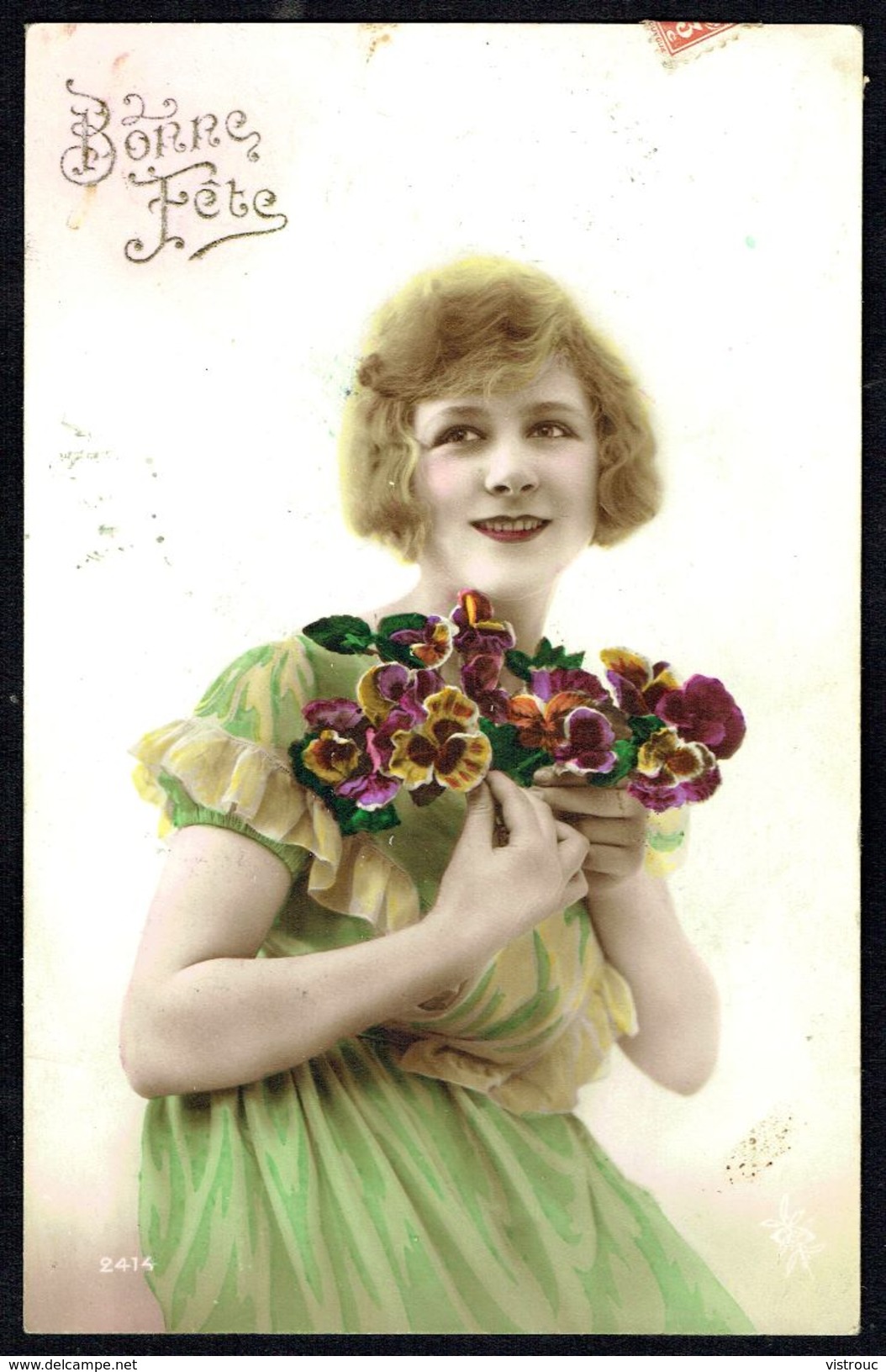 Jeune Femme Avec Fleurs - Circulé - Circulated - Gelaufen - 1923. - Women