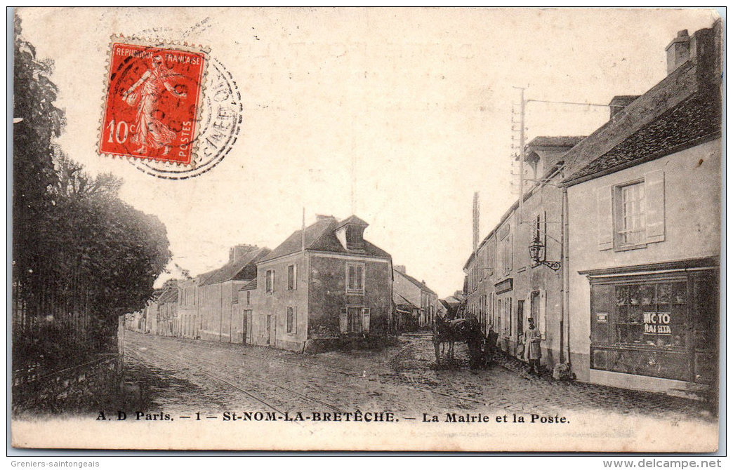 78 SAINT NOM LA BRETECHE - La Mairie Et La Poste - St. Nom La Breteche