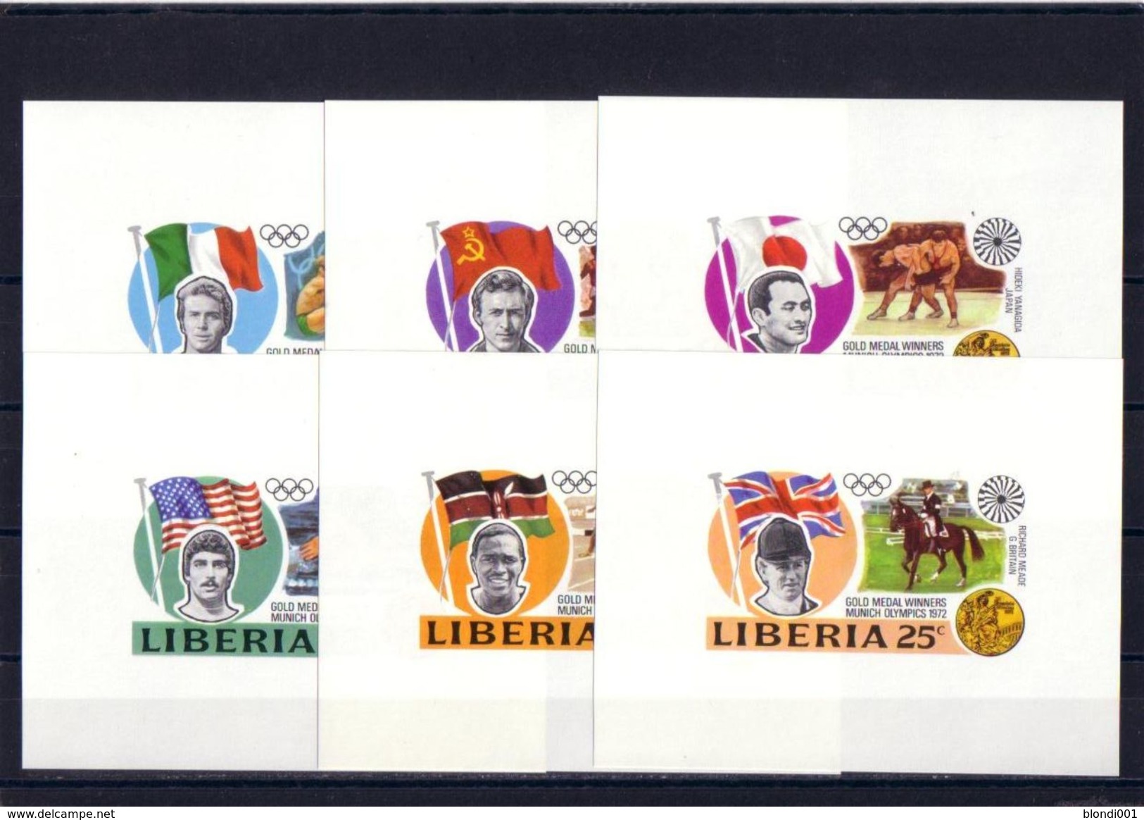 Olympics 1972 - Equestrian - LIBERIA - 6 S/S Imp. MNH - Sommer 1972: München