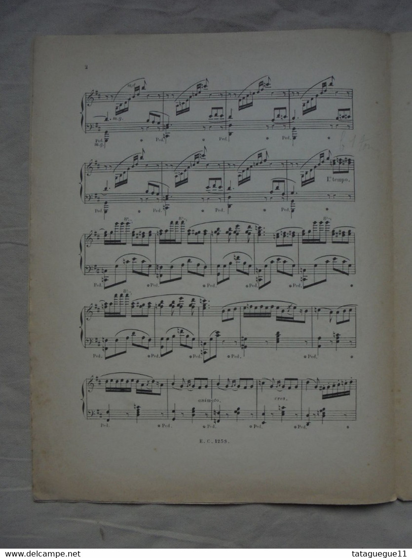 Ancien - Partition NUIT D'AUTOMNE 4ème Nocturne Pour Piano Par A. SERGENT - Tasteninstrumente