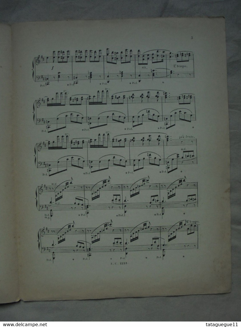 Ancien - Partition NUIT D'AUTOMNE 4ème Nocturne Pour Piano Par A. SERGENT - Klavierinstrumenten
