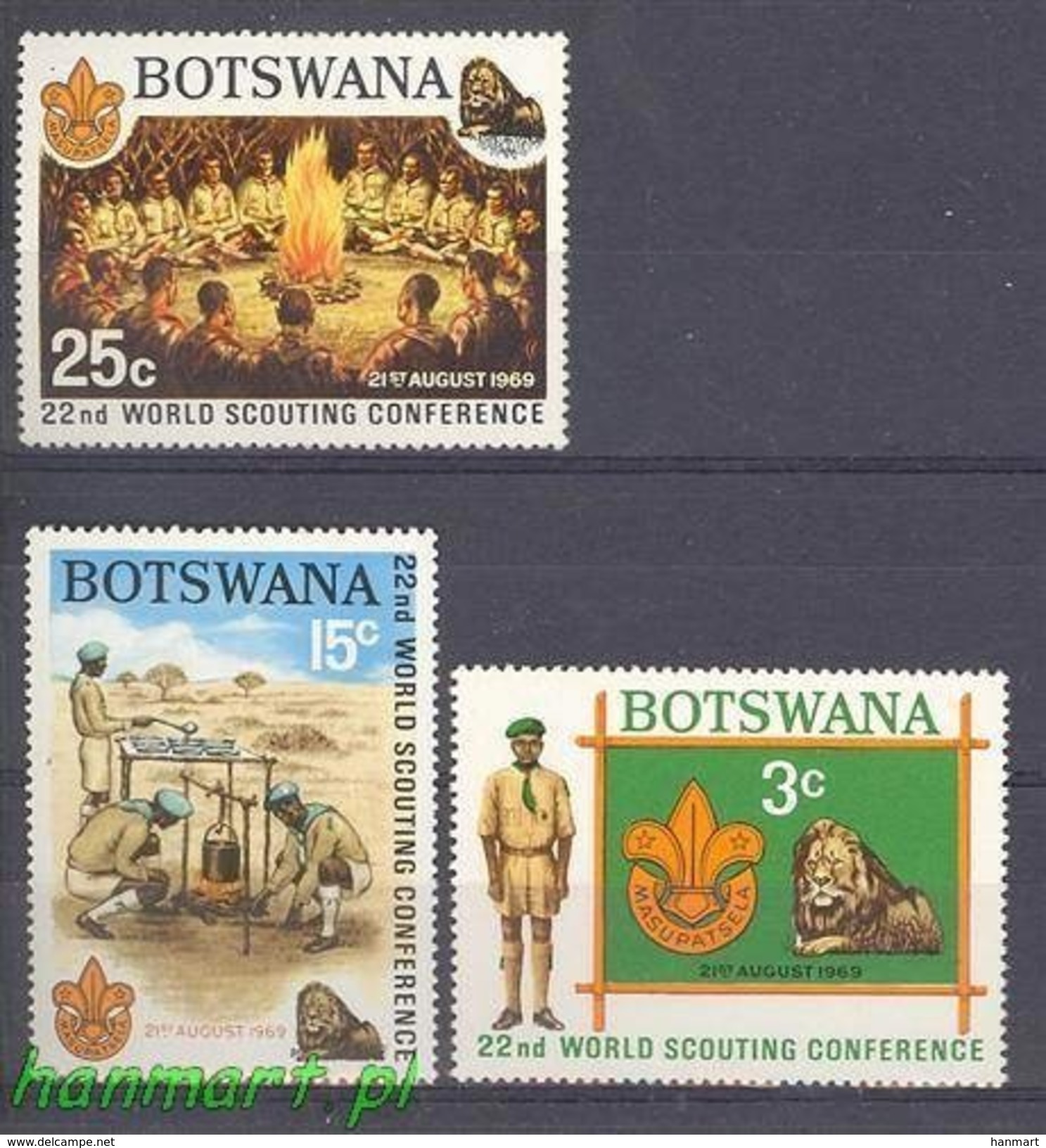 Botswana 1969 Mi 51-53 MNH ( ZS6 BTS51-53 ) - Botswana (1966-...)