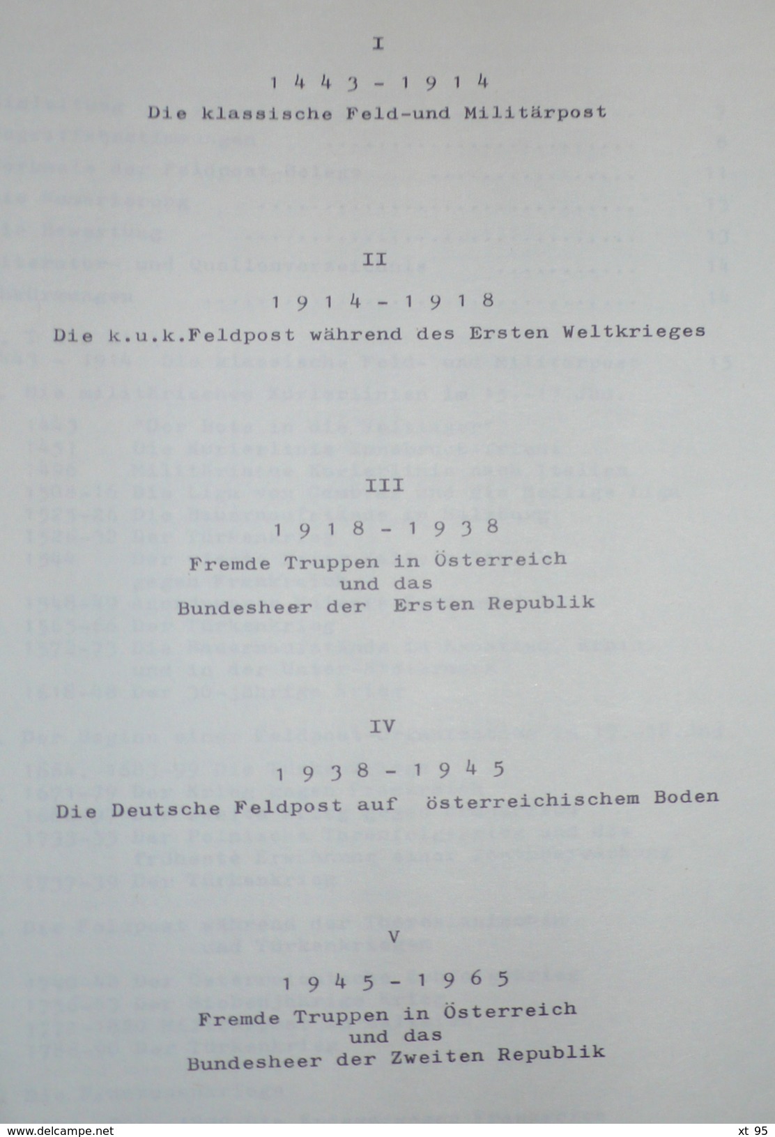 Feld Und Militarpost In Osterreich - Alfred Clement - 1964 - 416 Pages - Port 7.50€ - Autres & Non Classés