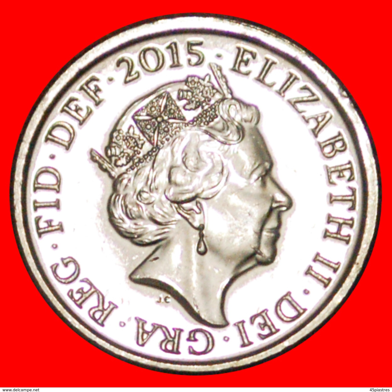 √ SHIELD: GREAT BRITAIN ★ 5 PENCE 2015 MINT LUSTER! LOW START ★ NO RESERVE! - 5 Pence & 5 New Pence