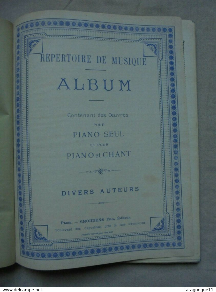 Ancien - Répertoire/Partitions De Musique Oeuvres Célèbres Piano Et Chant - Klavierinstrumenten