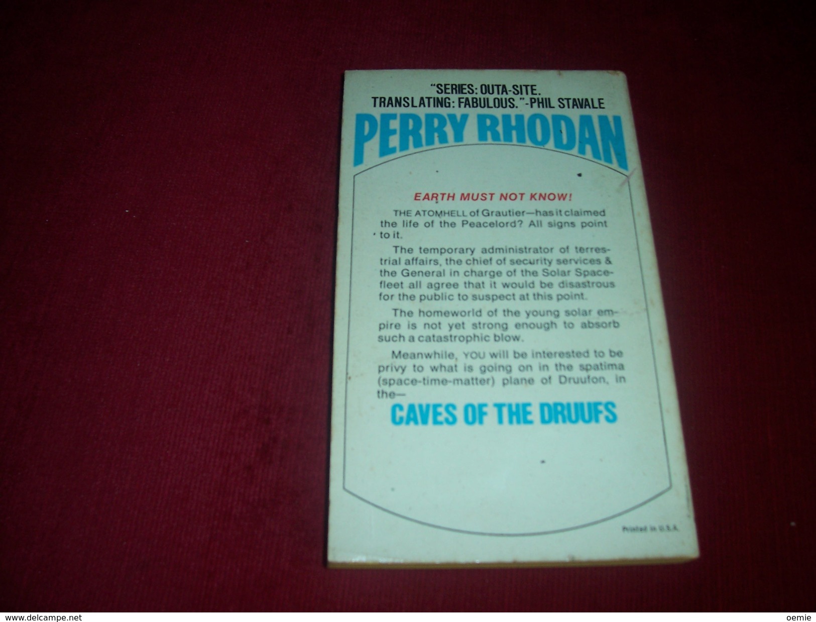 PERRY RHODAN  °°  No 72  °  CAVES OF THE DRUUFS - Science Fiction