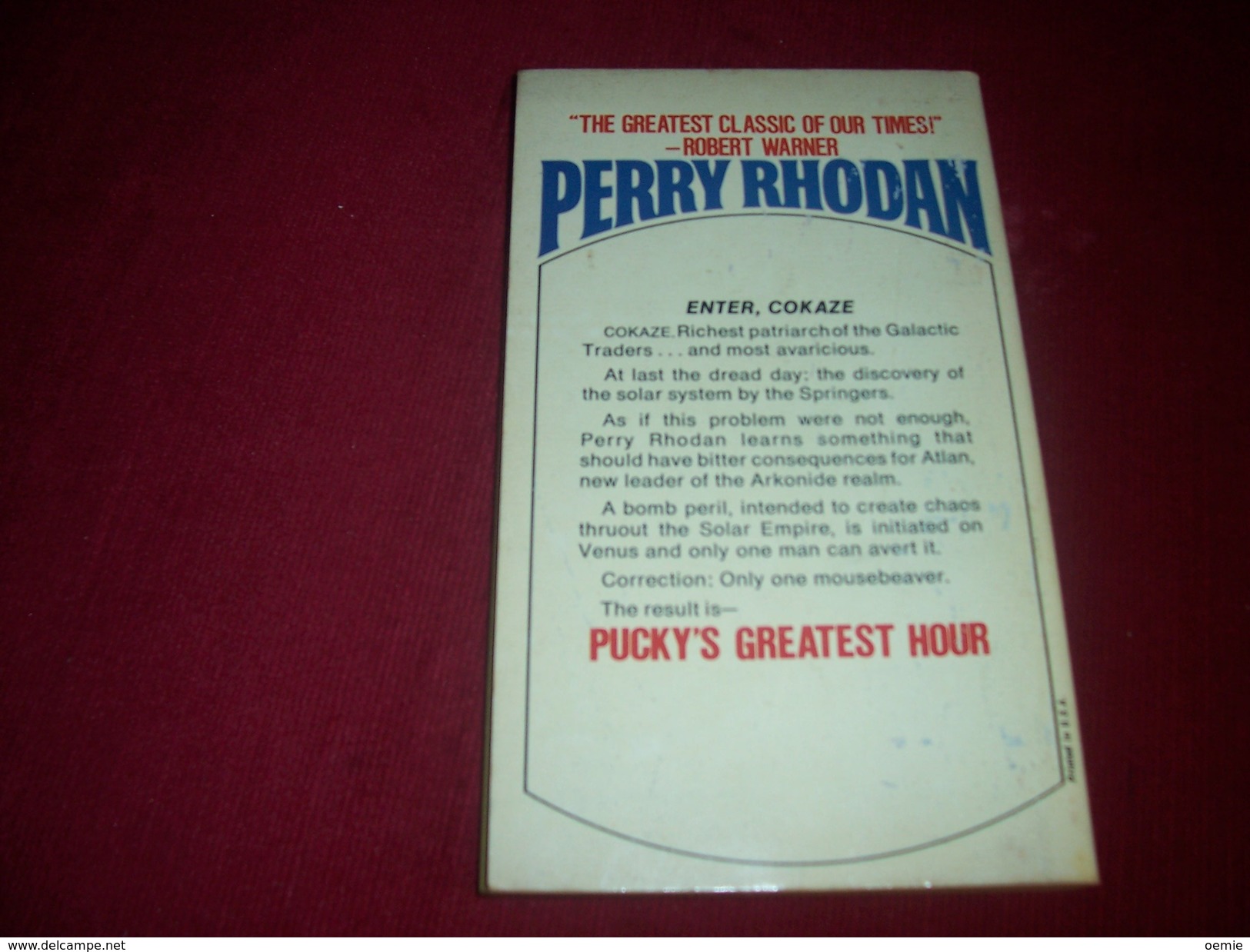 PERRY RHODAN  °°  No 81 °  PUCKY'S GREATEST HOUR - Fantascienza