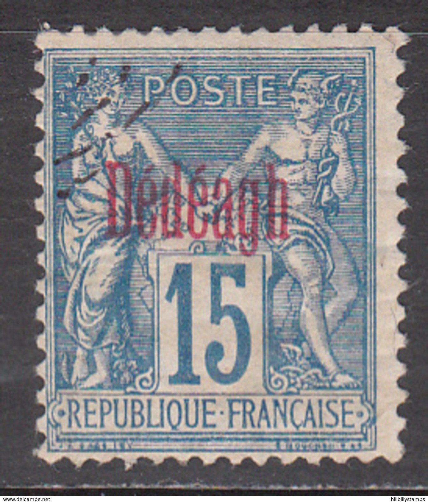 FRANCE-DEDEAGH     SCOTT NO. 4    USED      YEAR  1893 - Oblitérés