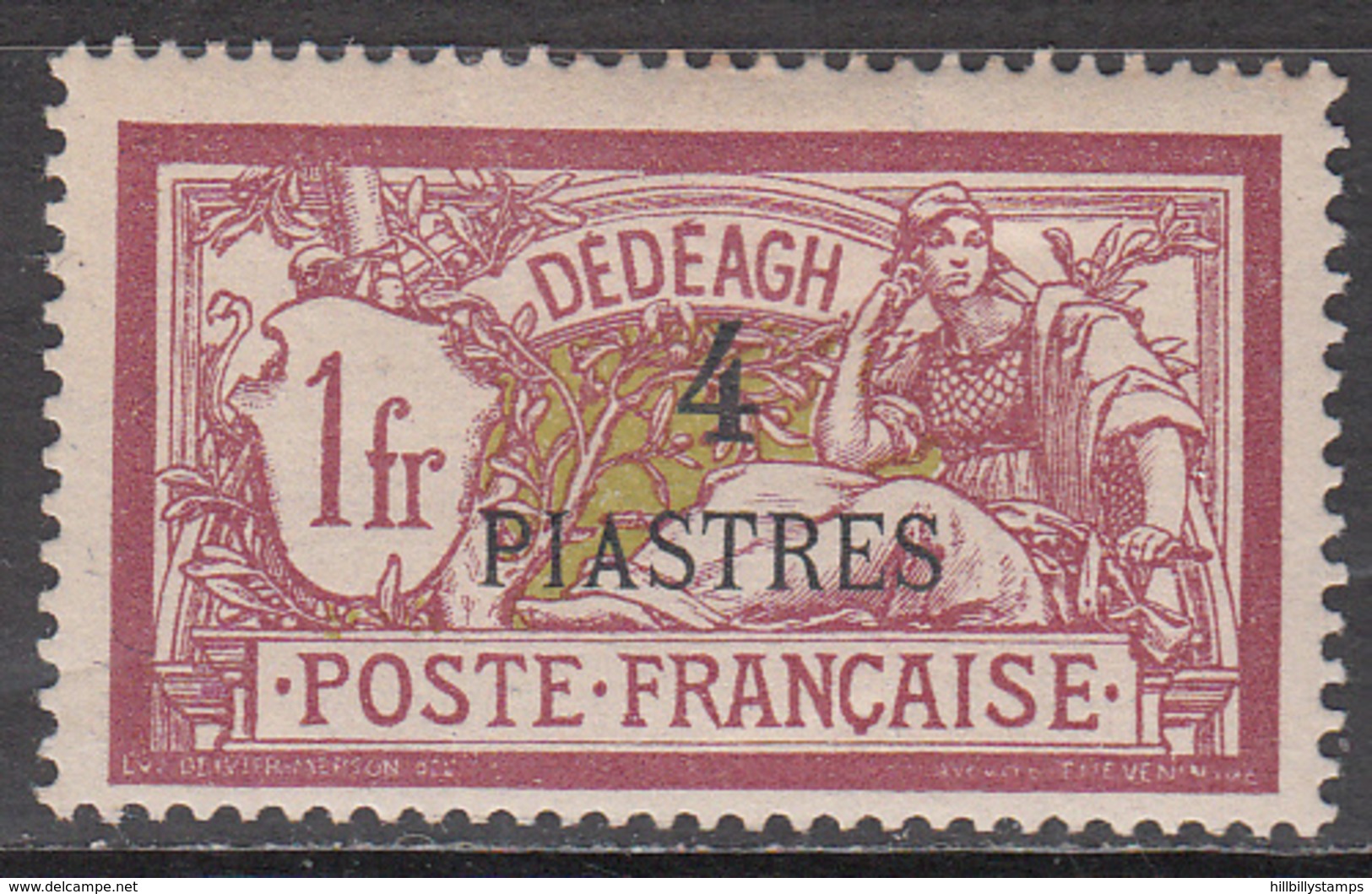 FRANCE-DEDEAGH     SCOTT NO. 17    MINT HINGED      YEAR  1902 - Nuevos
