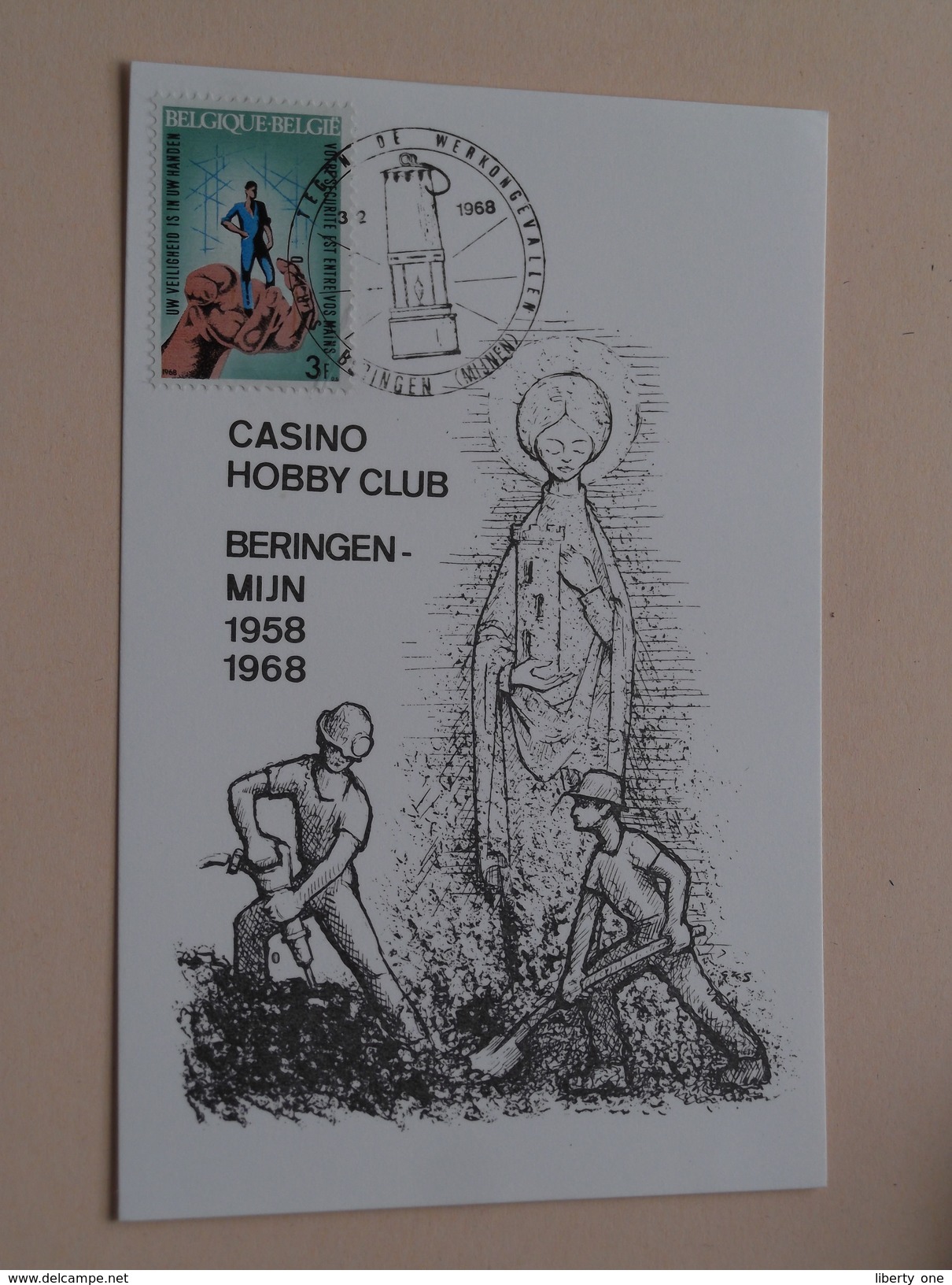 CASINO Hobby Club BERINGEN MIJN 1958-1968 Tegen De Werkongevallen ( Voir Photo ) - Beringen