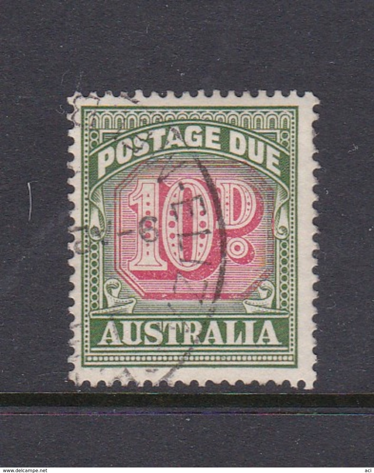 Australia Postage Due Stamps SG D139 1959 Ten Pennies No Watermark Used - Port Dû (Taxe)