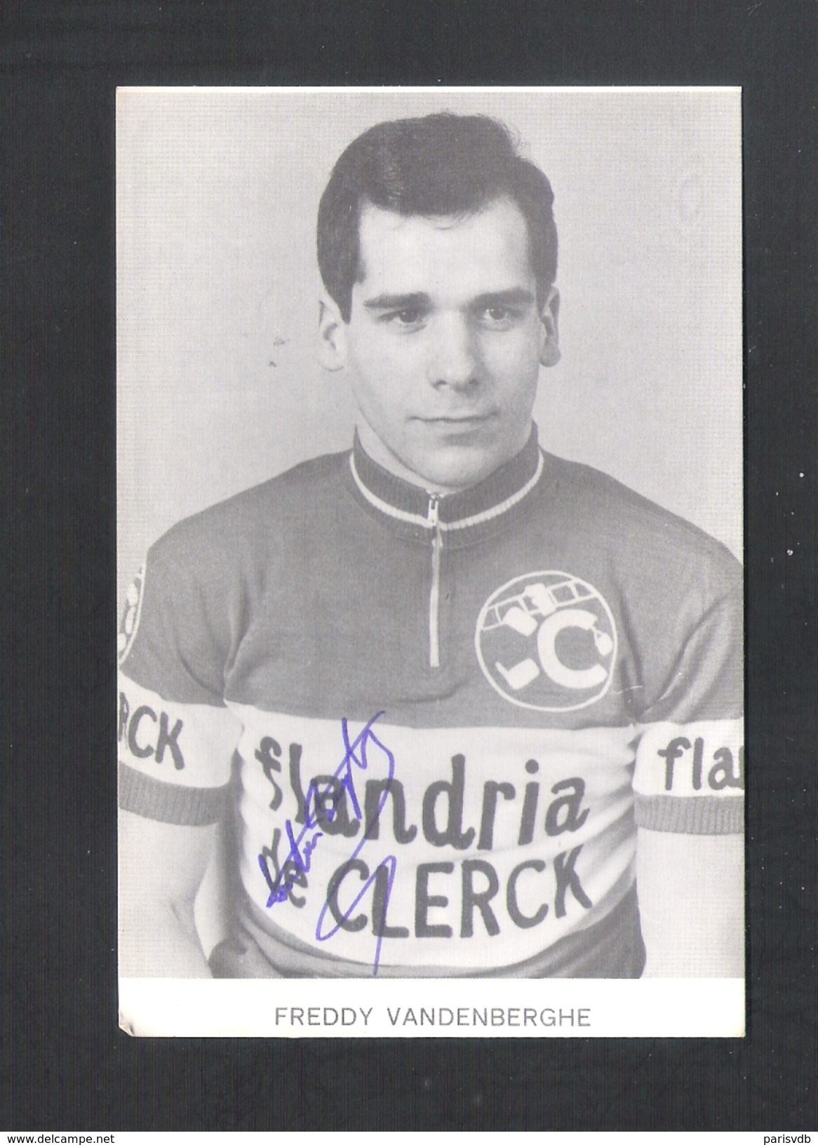 WIELRENNER - CYCLISTE - COUREUR  FREDDY VANDENBERGHE - FLANDRIA DE CLERCK - FOTOKAART + HANDTEKENING (8926) - Cyclisme