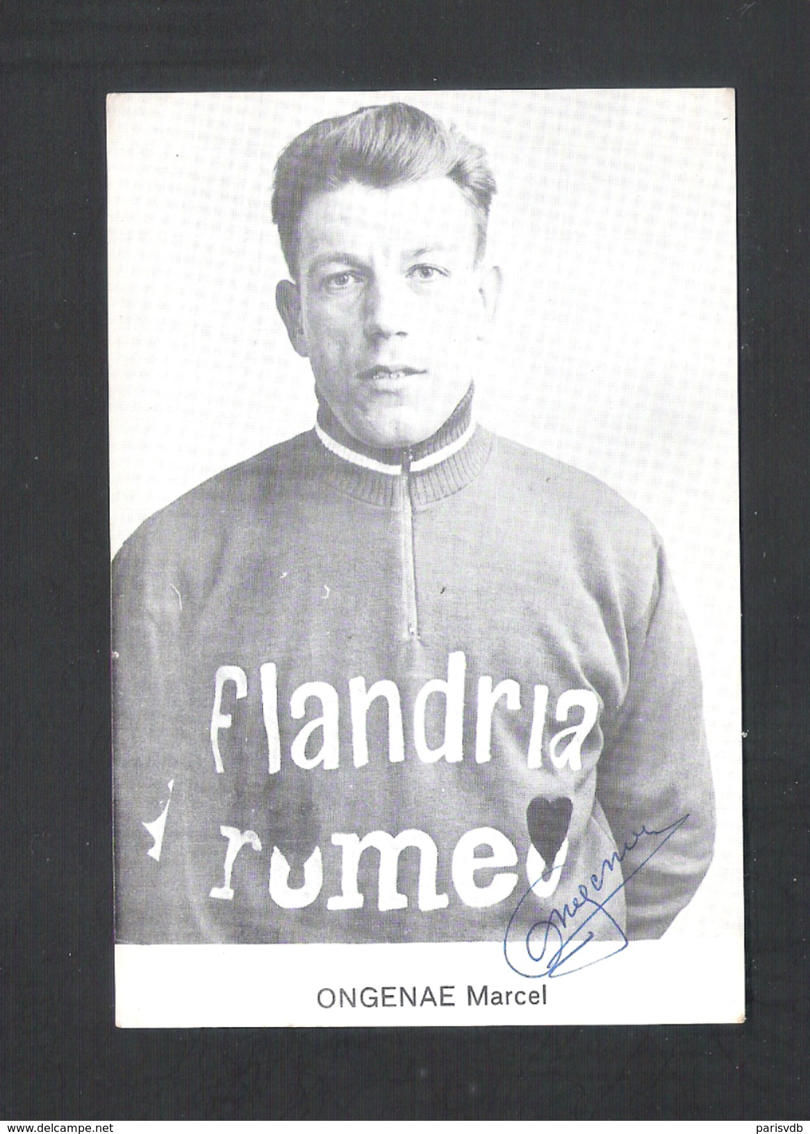 WIELRENNER - CYCLISTE - COUREUR  MARCEL ONGENAE - FLANDRIA ROMEO - FOTOKAART + HANDTEKENING (8930) - Cyclisme