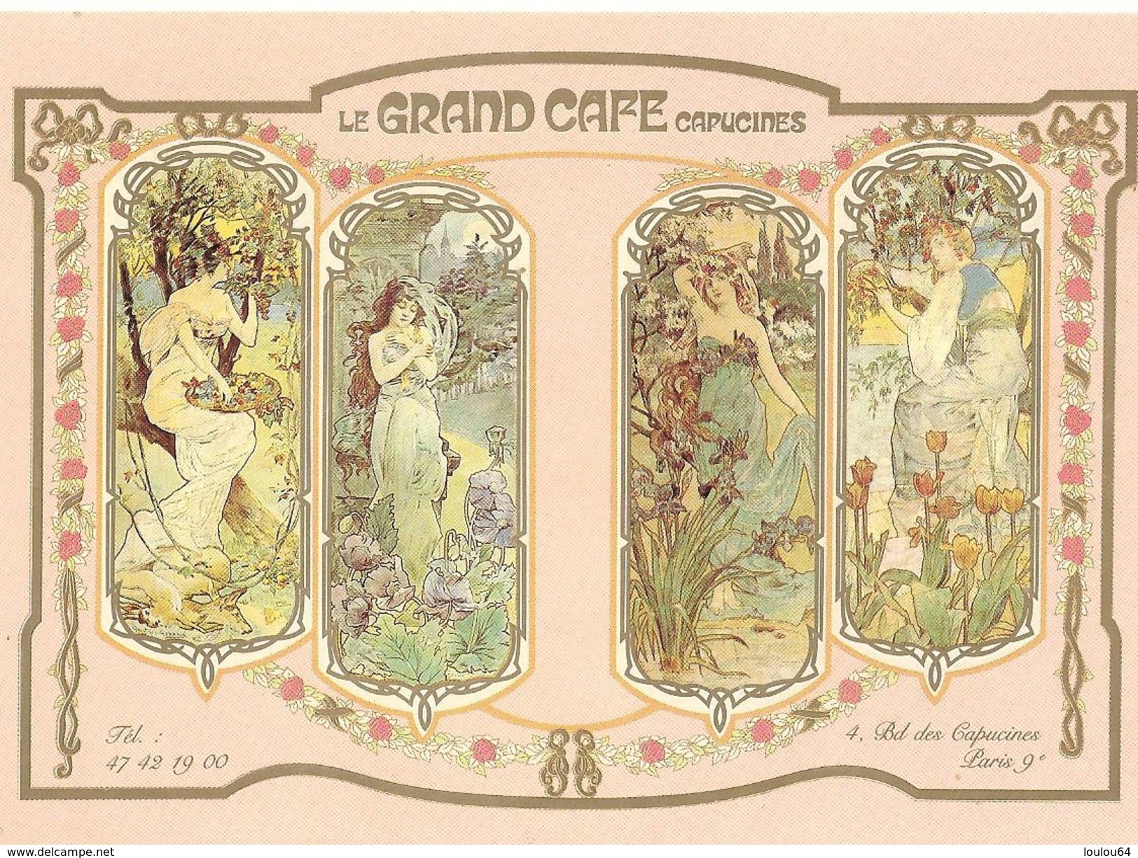 Le GRAND CAFE Capucines - "Le Restaurant Plaisir" - 4 Boulevard Des Capucines - 75009 Paris - Divisé - Non Circulé - - Cafés