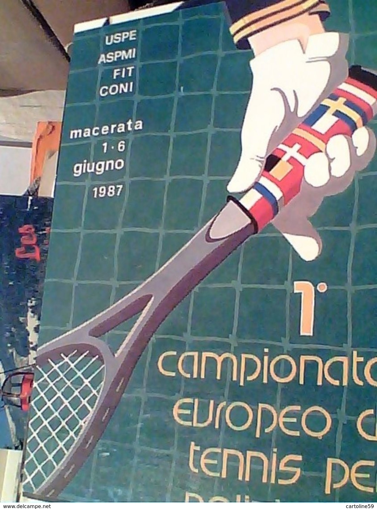 TENNIS 1° CAMPIONATO EUROPEO X POLIZIA POLIZIE MUNICIPALI REGIONE MARCHE MACERATA N1987 GH17070 - Tennis