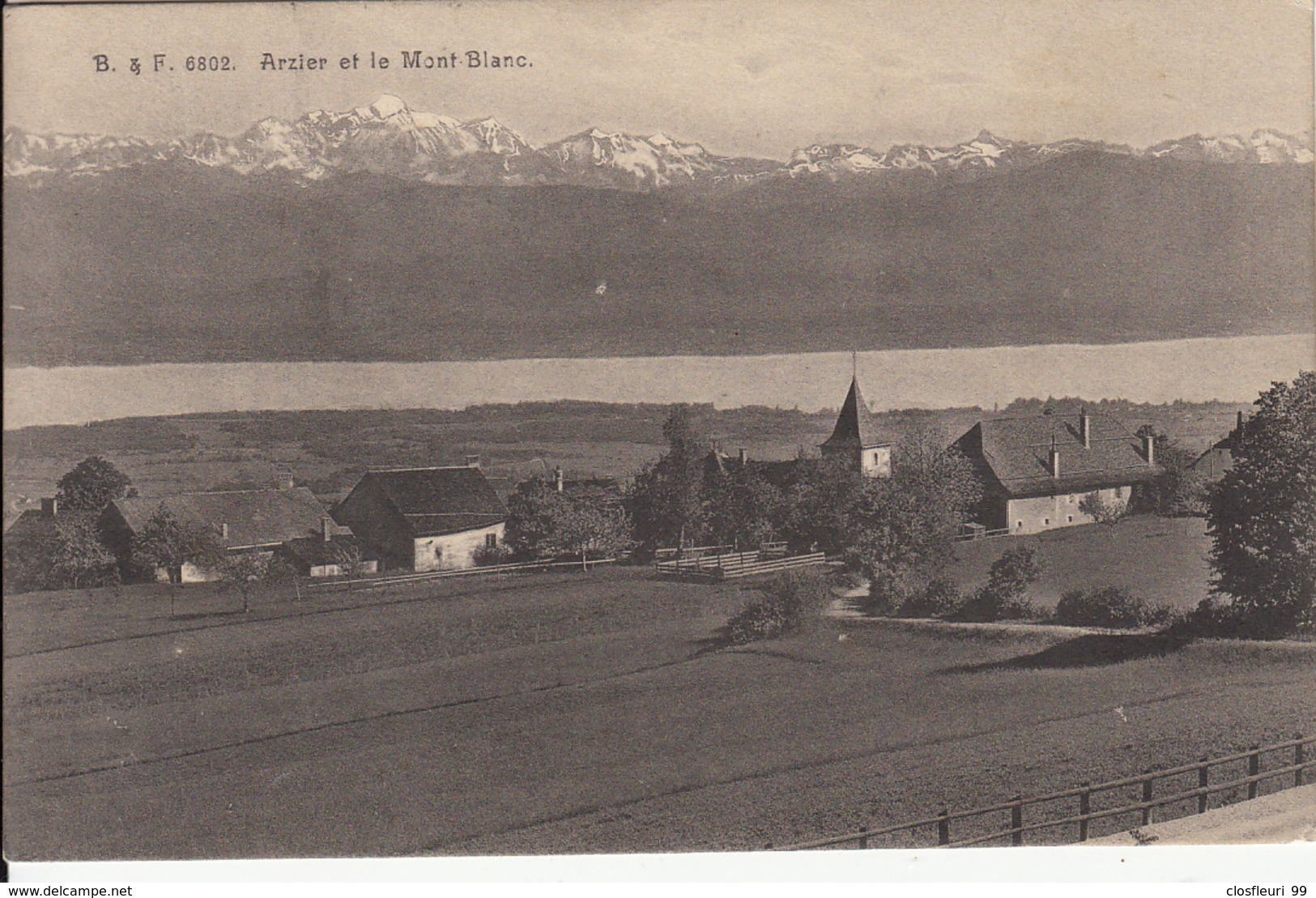 Arzier, Le 28.VIII.1912. Petit Village Perdu Dans Une Immense Paysage ! Vue Totalement Disparue  Aujourd'hui - Arzier-Le Muids