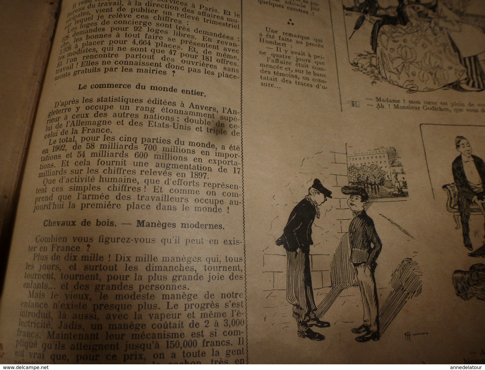 1903 L'ACTUALITE:La FORCE au Moulin-Rouge;Mlle Grille-d'égout;Wagner;Arles;Monténégro;ERNESTE le Sauveur de la Purée;etc