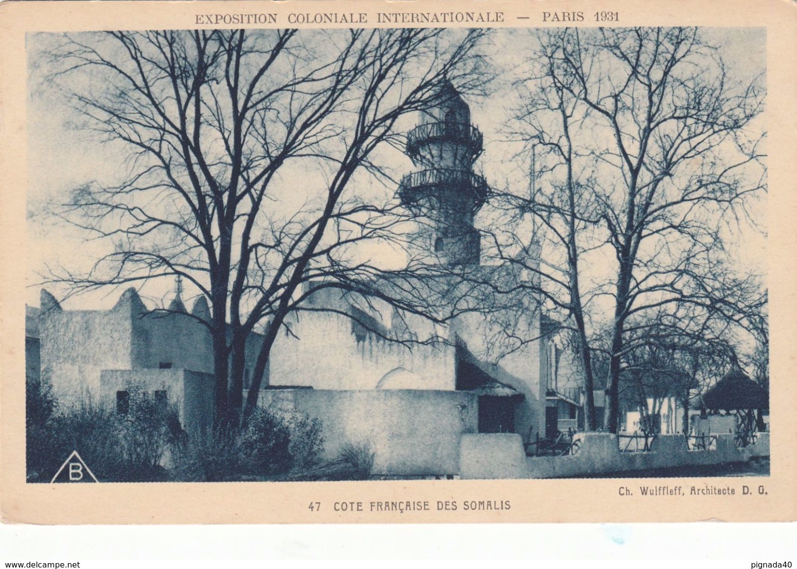 Cp , 75 , PARIS , Exposition Coloniale Internationale De 1931 , Côte Française Des Somalis - Expositions